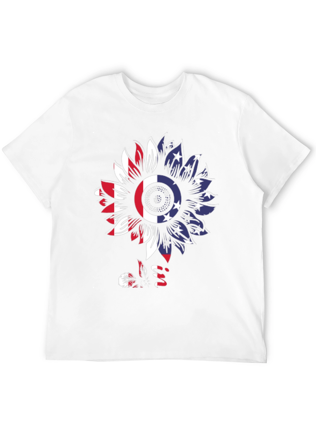 American Flag Sunflower T-Shirt