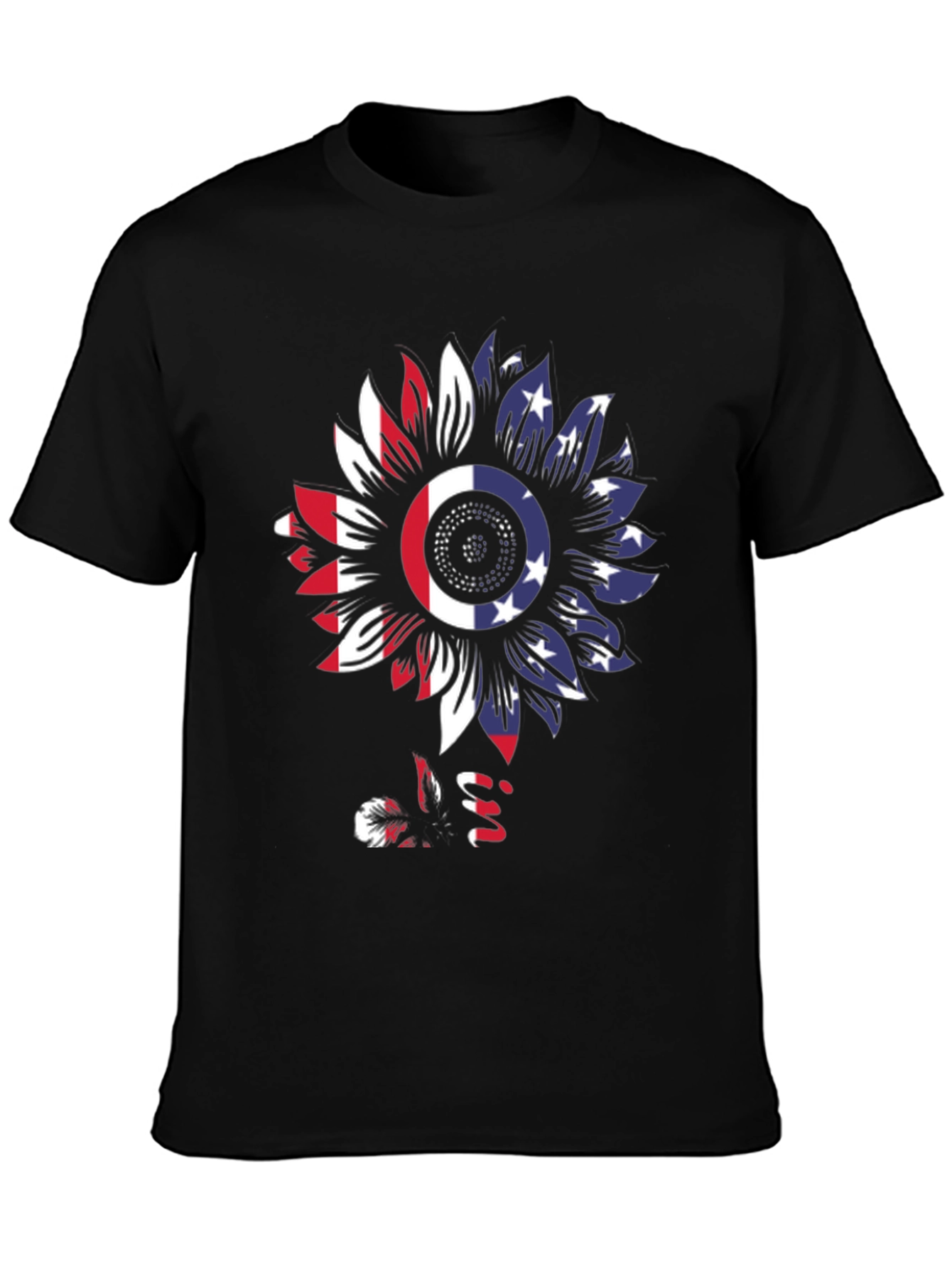American Flag Sunflower T-Shirt