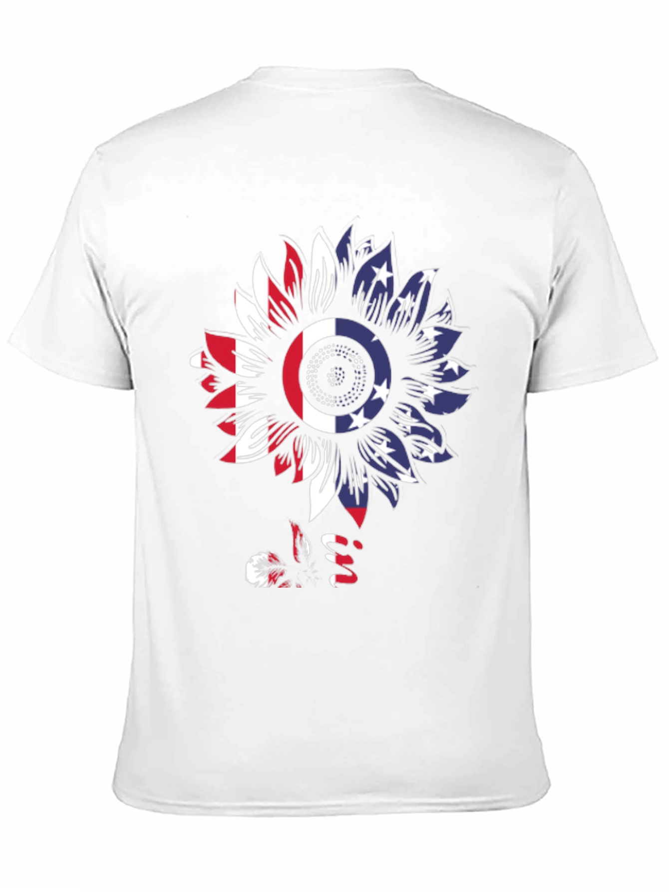 American Flag Sunflower T-Shirt