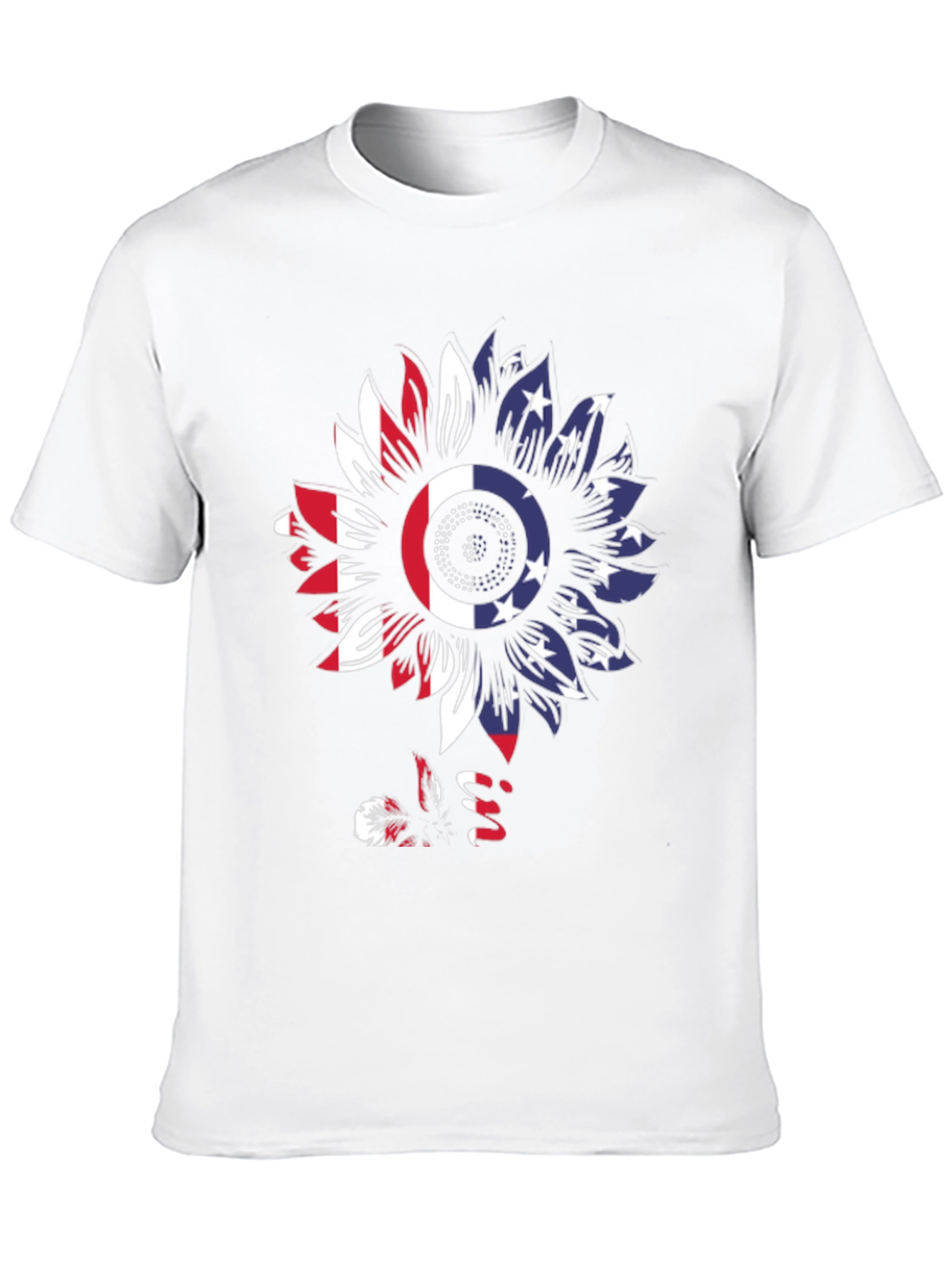 American Flag Sunflower T-Shirt
