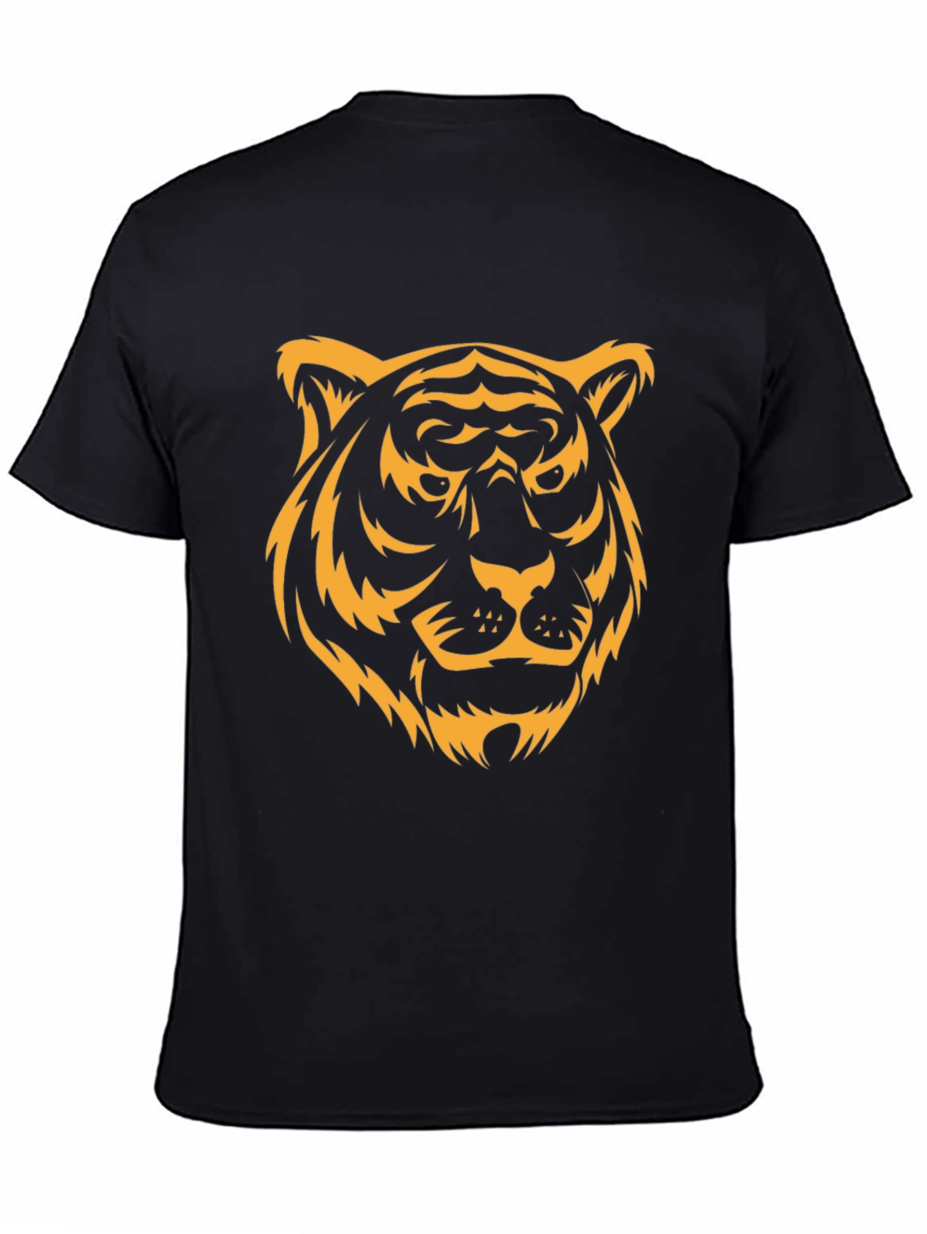 Black Tiger Graphic Tee - Bold Animal Design