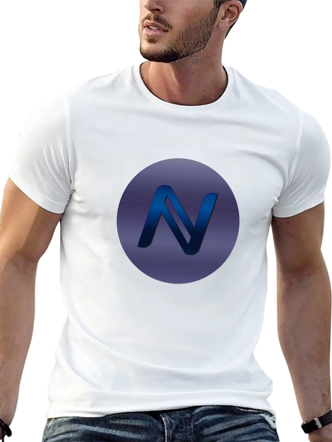 Modern N Logo Black T-Shirt