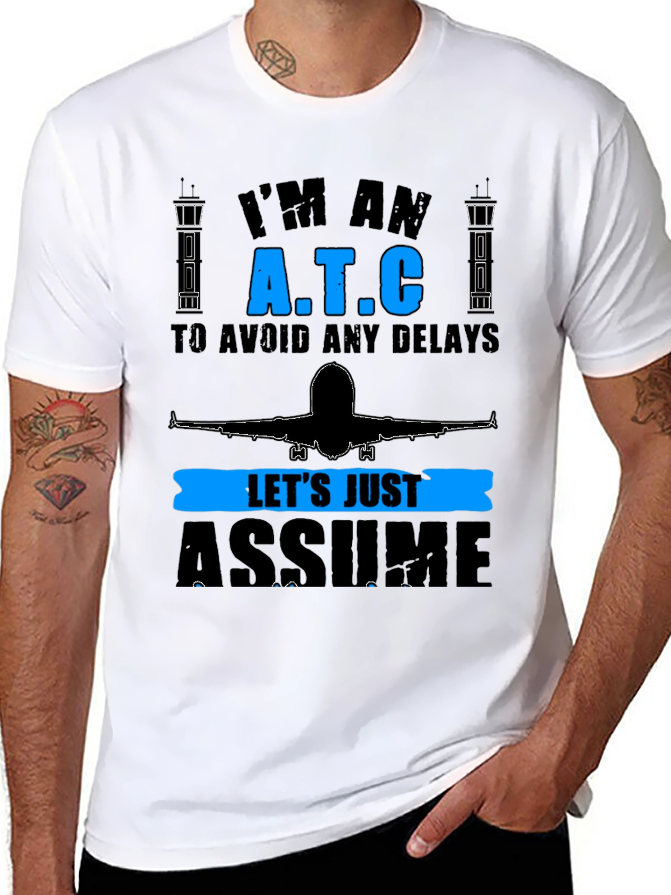ATC Assume Tee - Air Traffic Controller Gift T-Shirt