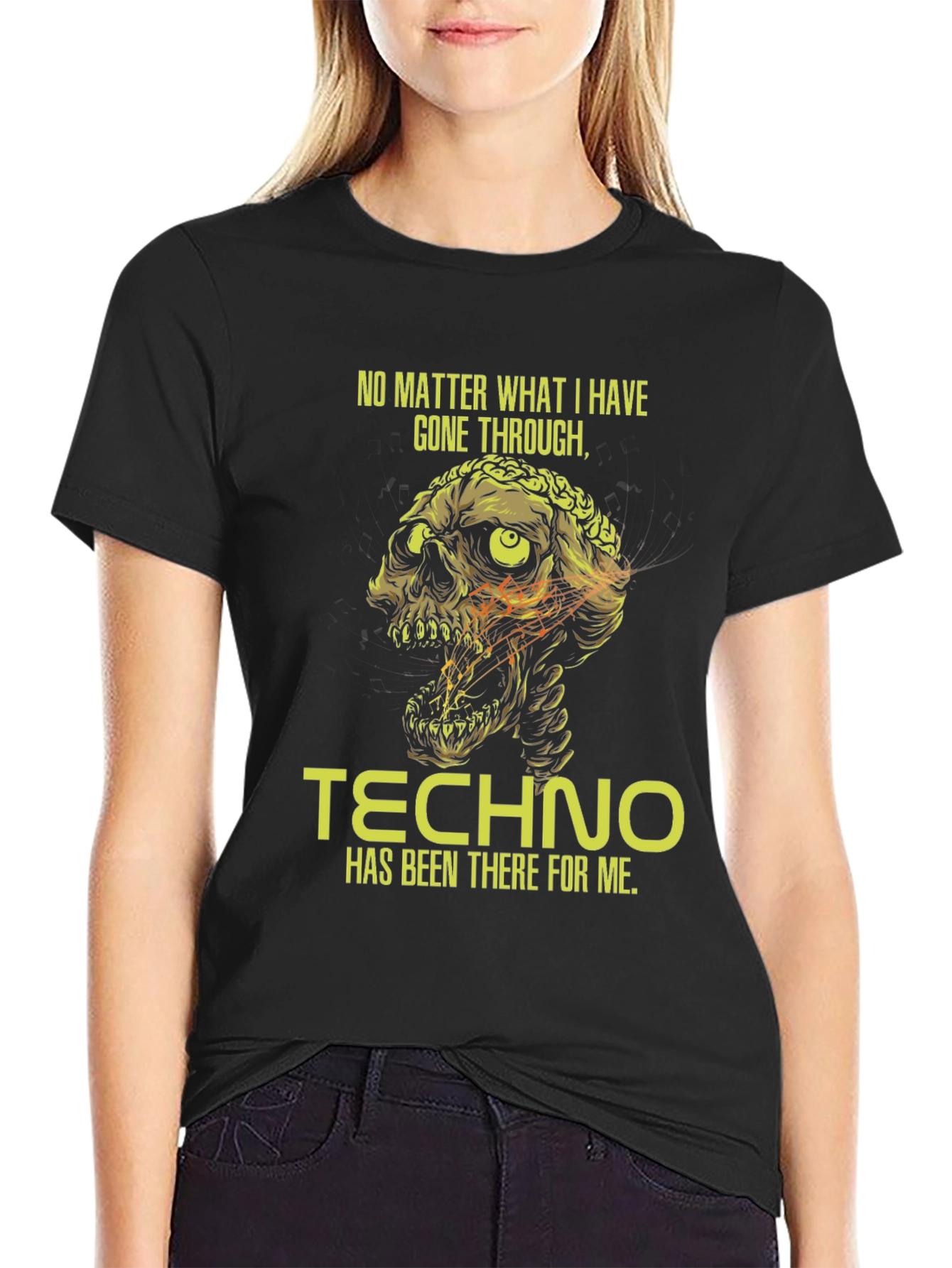 Techno Skull Graphic T-Shirt