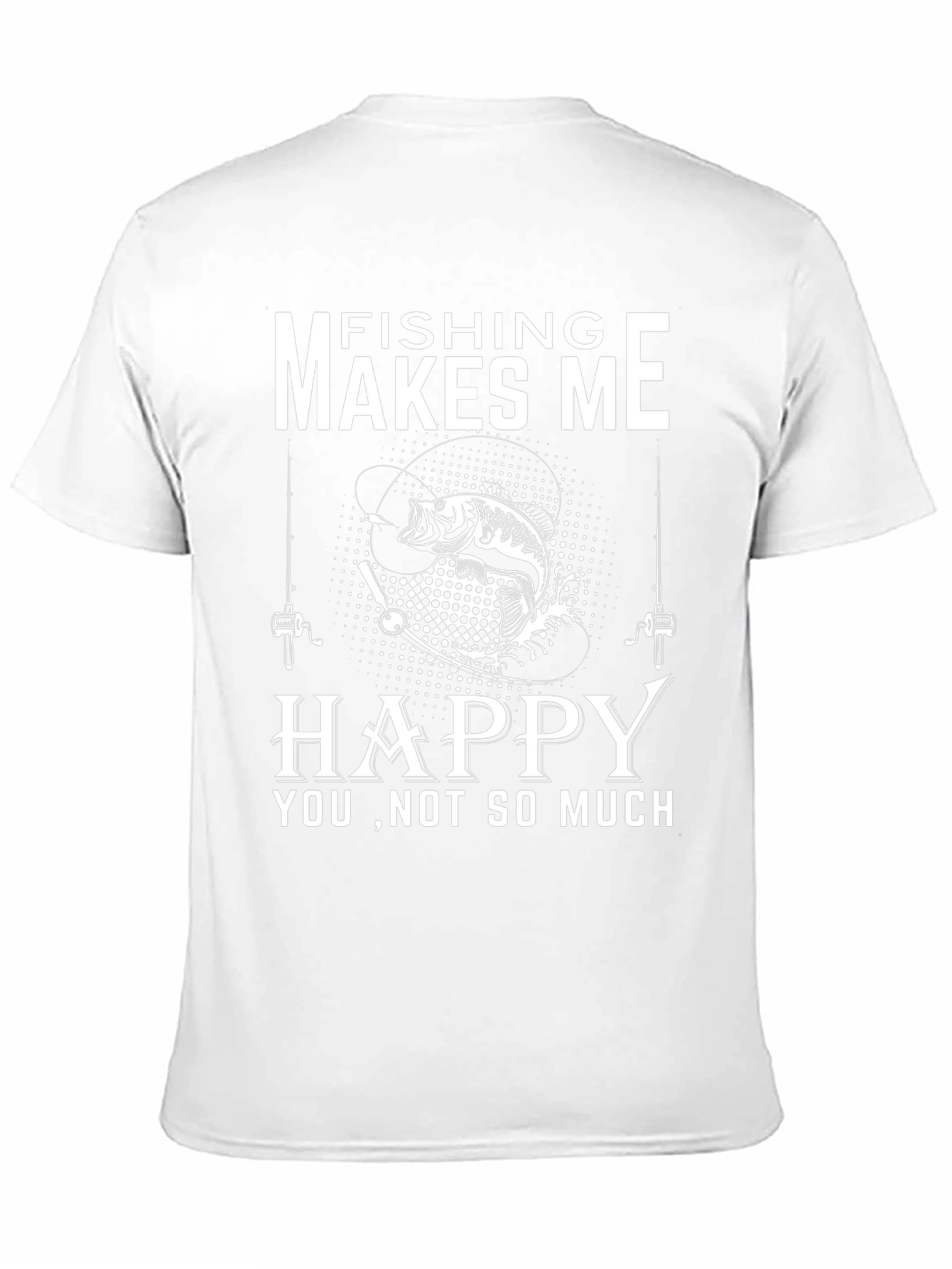 Fishing Makes Me Happy Graphic Tee