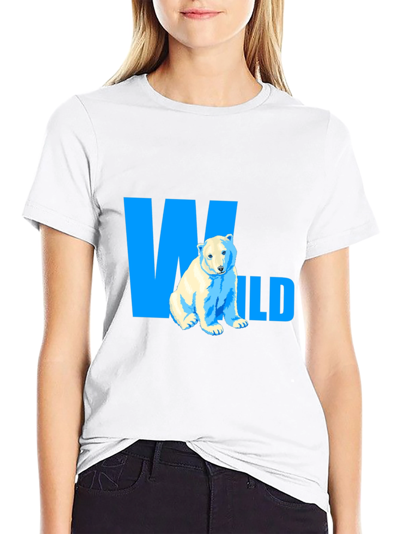 Wild Polar Bear Graphic Tee