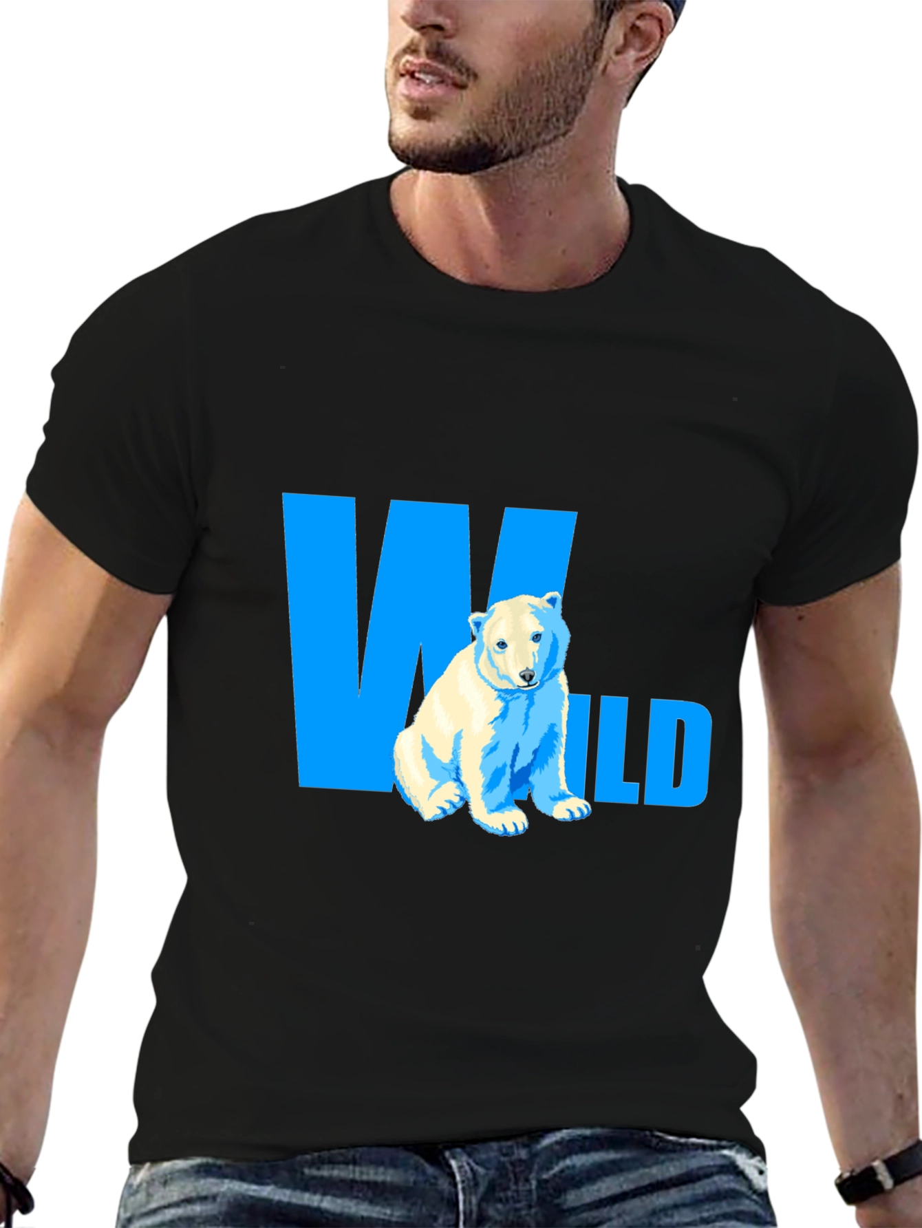 Wild Polar Bear Graphic Tee