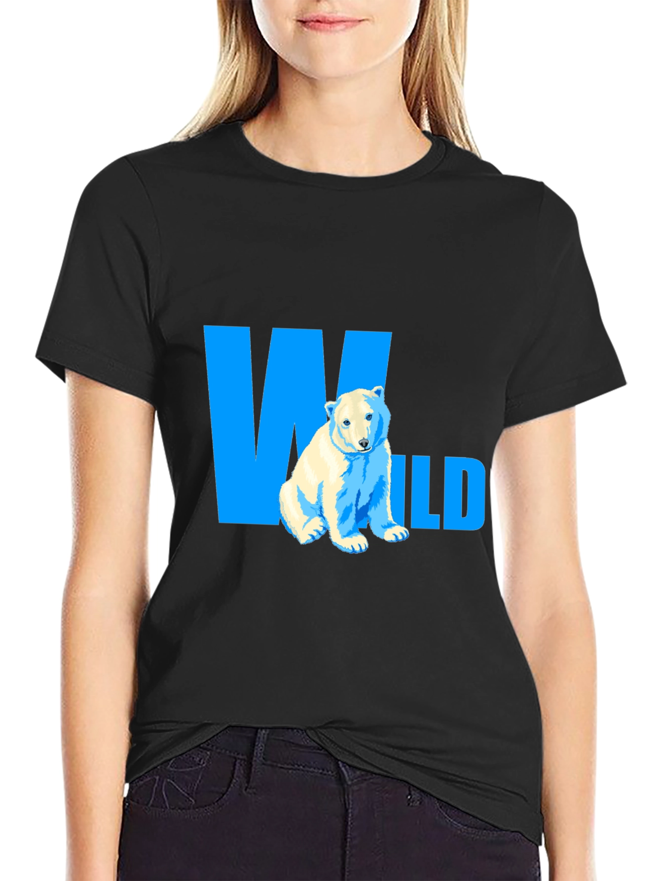 Wild Polar Bear Graphic Tee
