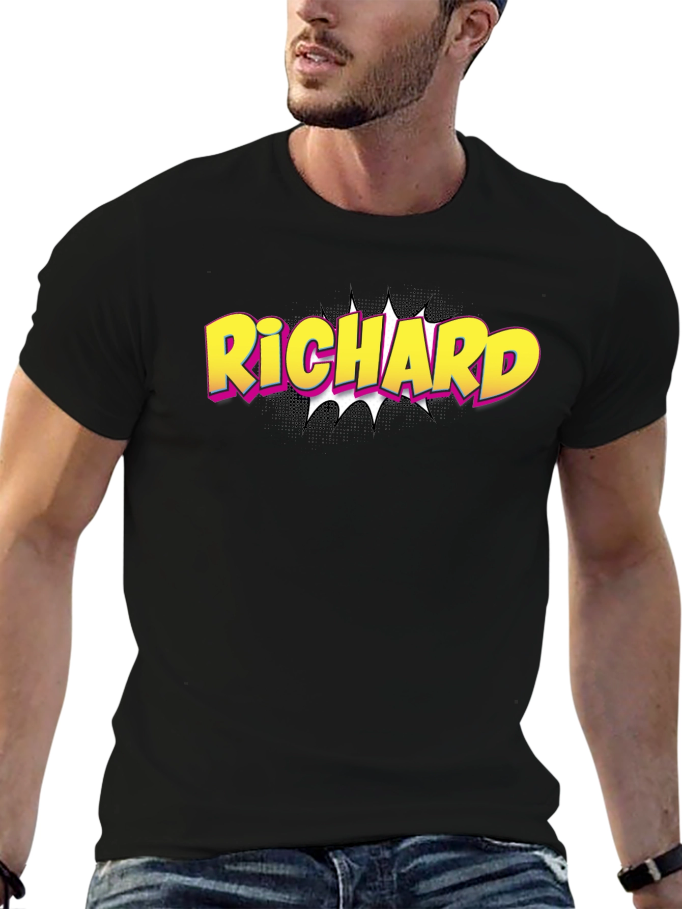 Richard Comic Style Personalized T-Shirt