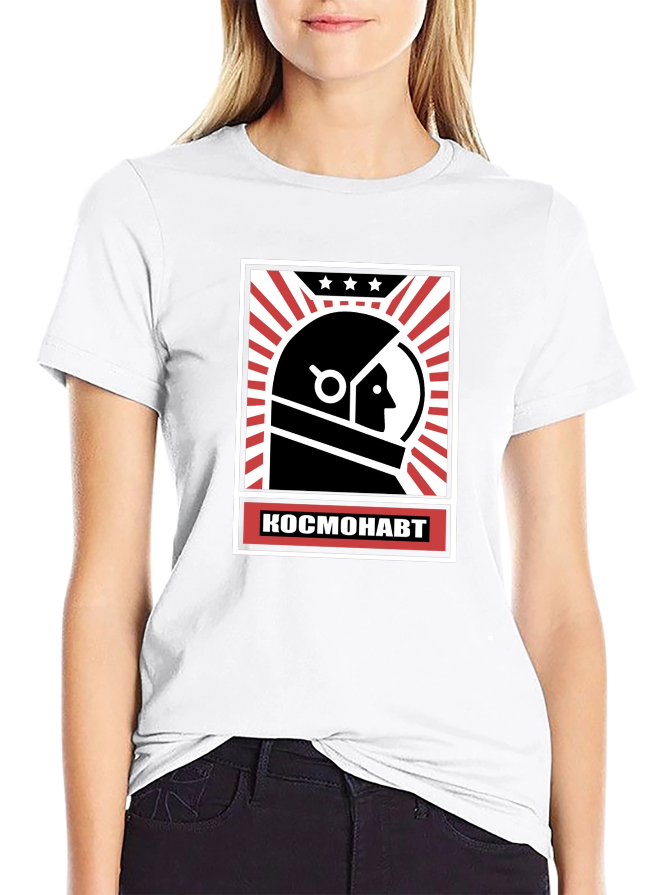 Retro Cosmonaut T-Shirt - Classic Space Design