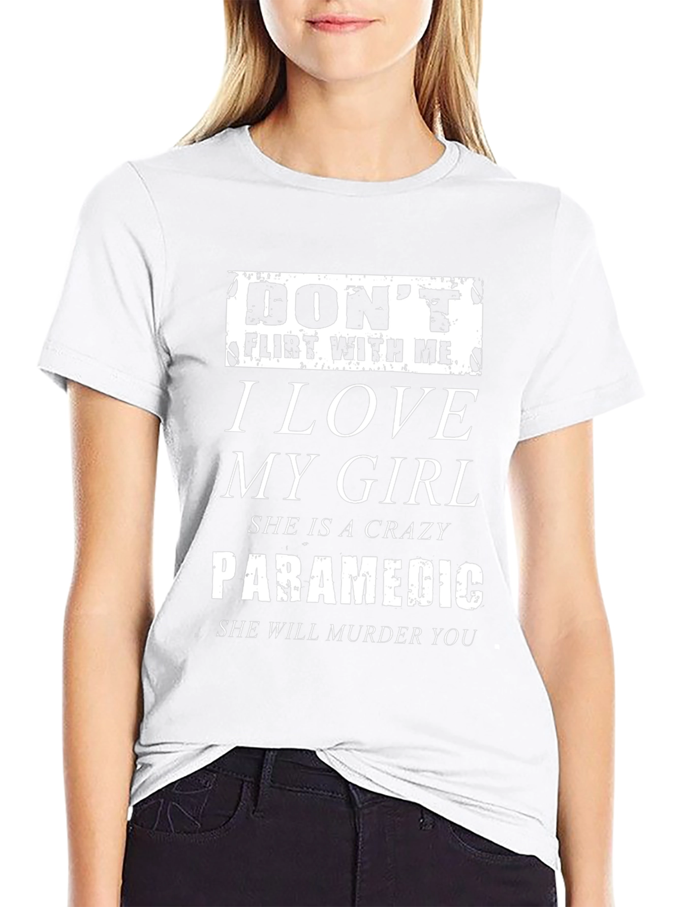 Dont Flirt With Me Paramedic Girl T-Shirt