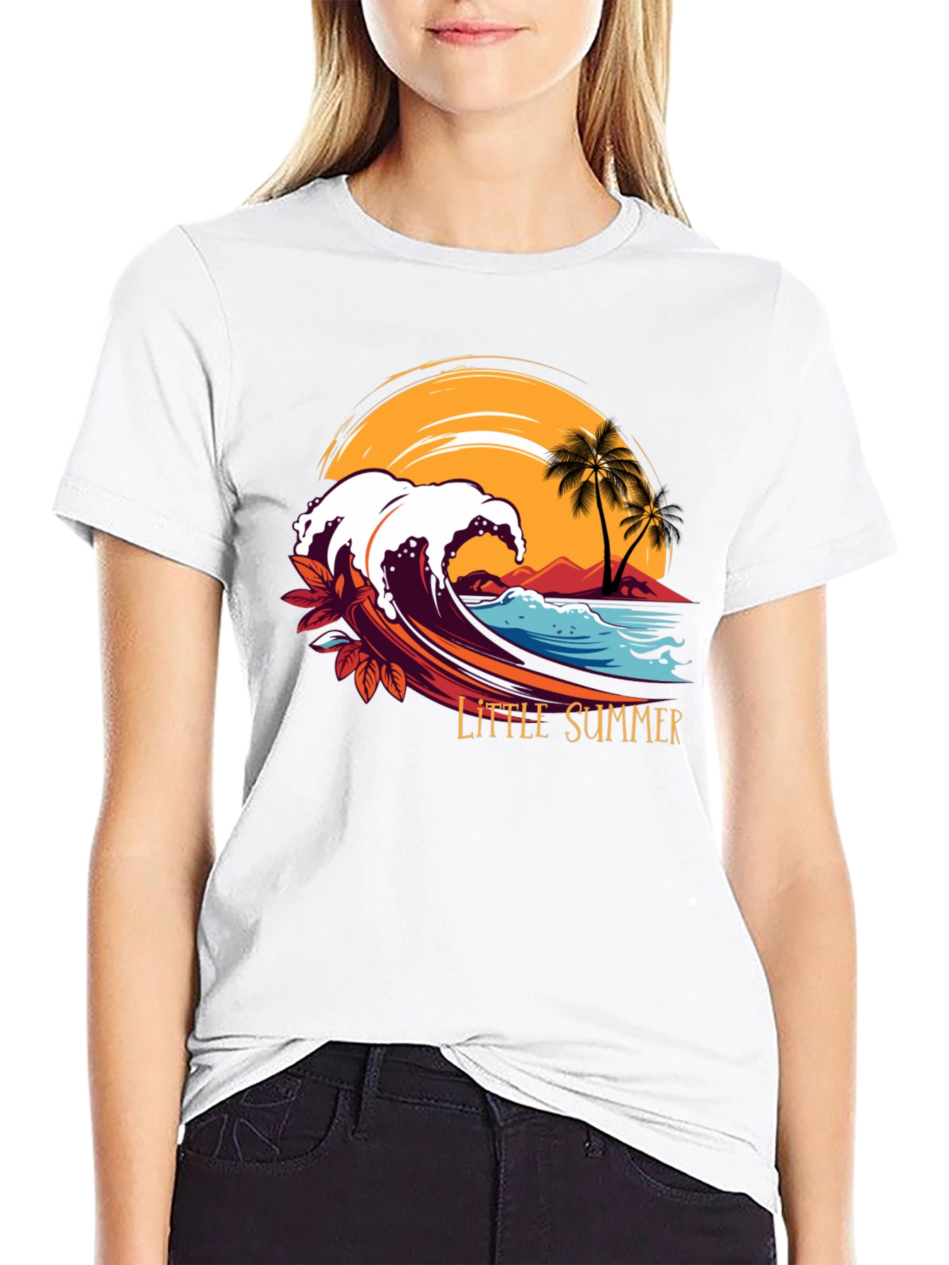 Little Summer Wave Graphic T-Shirt