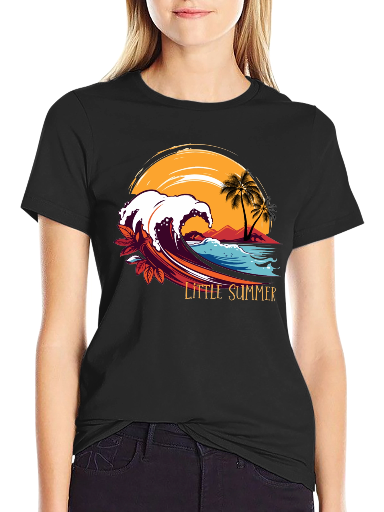 Little Summer Wave Graphic T-Shirt