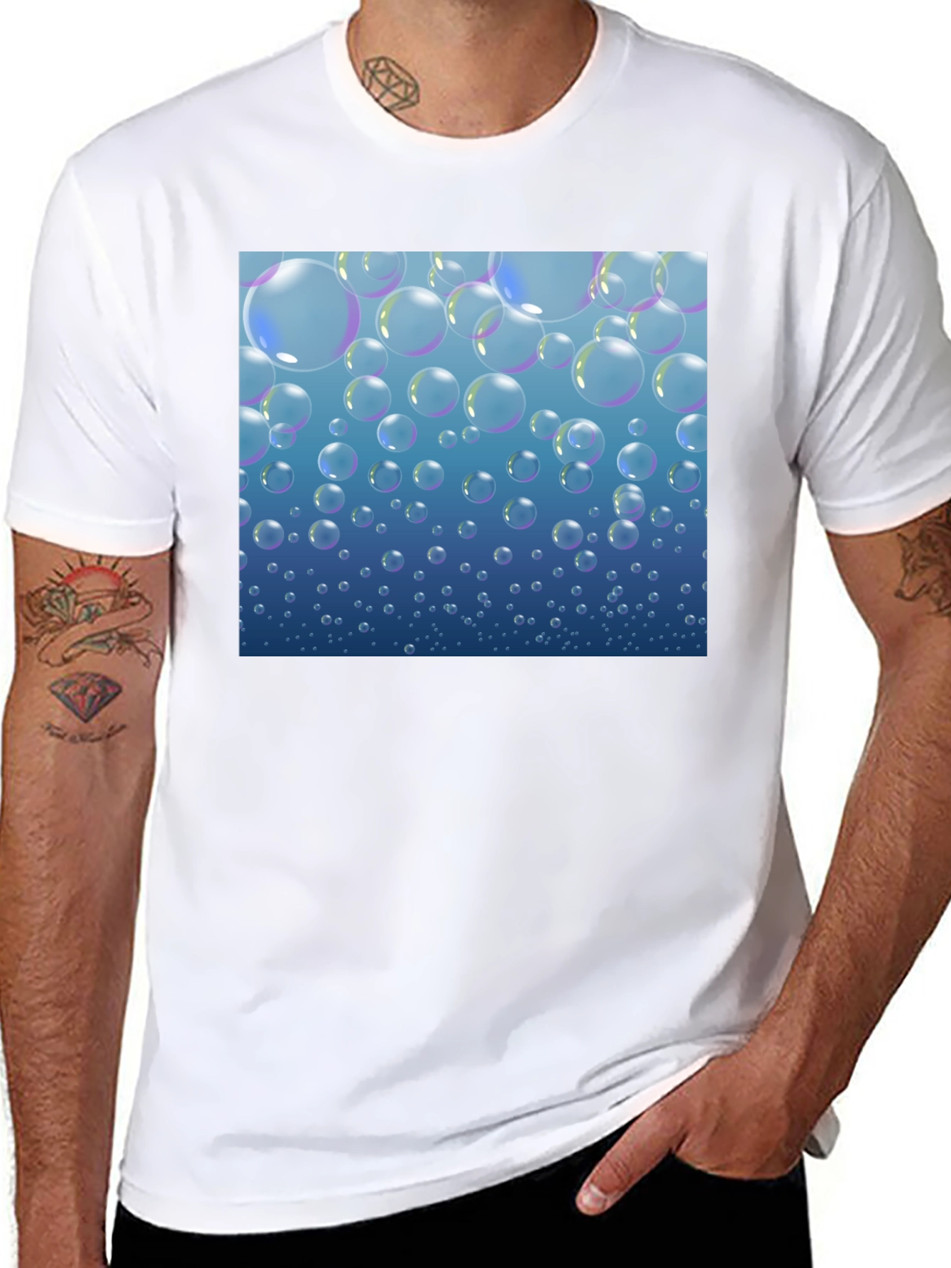Bubbles Graphic T-Shirt - Stylish & Unique Design