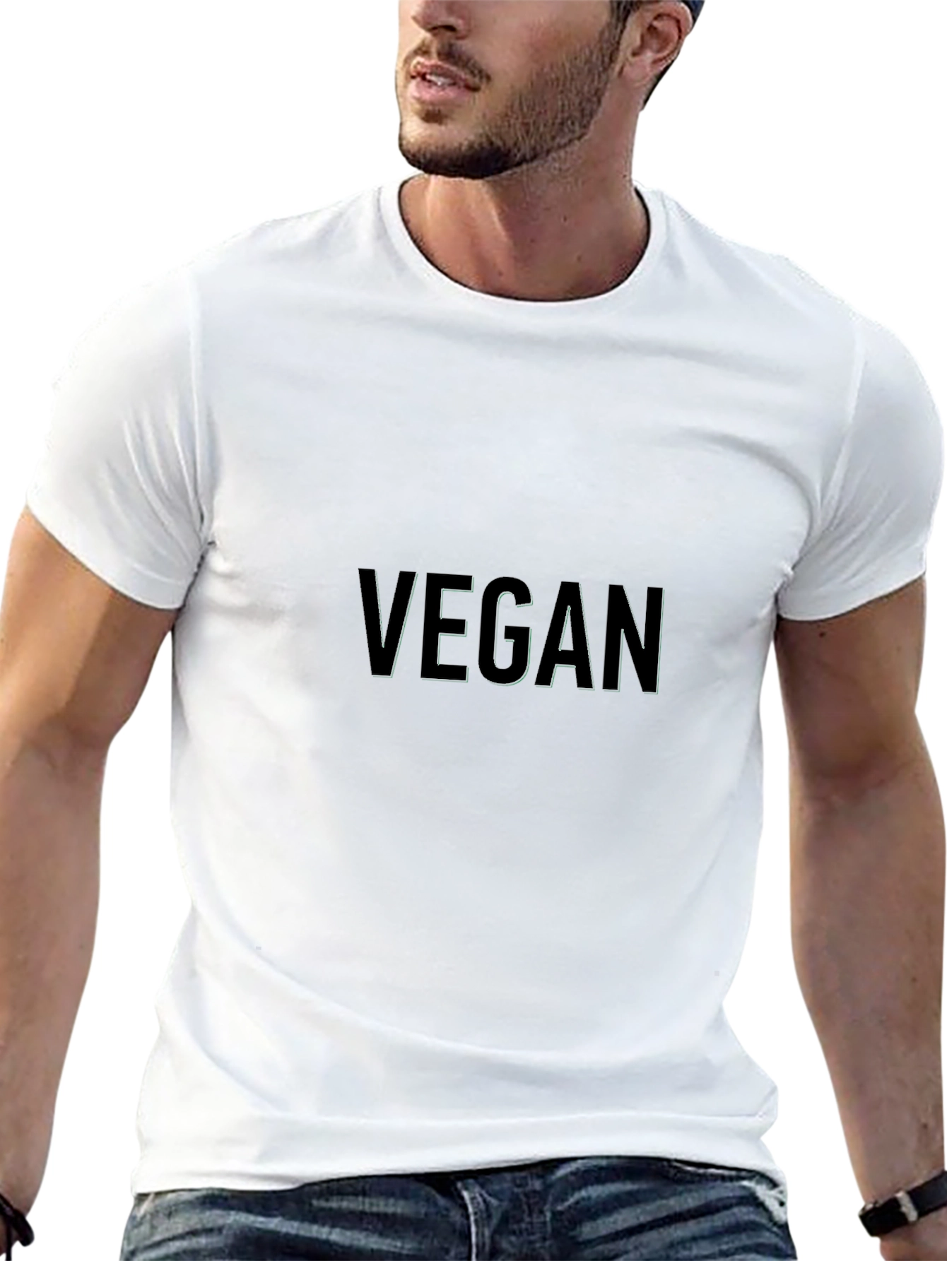Vegan Statement Tee - Black