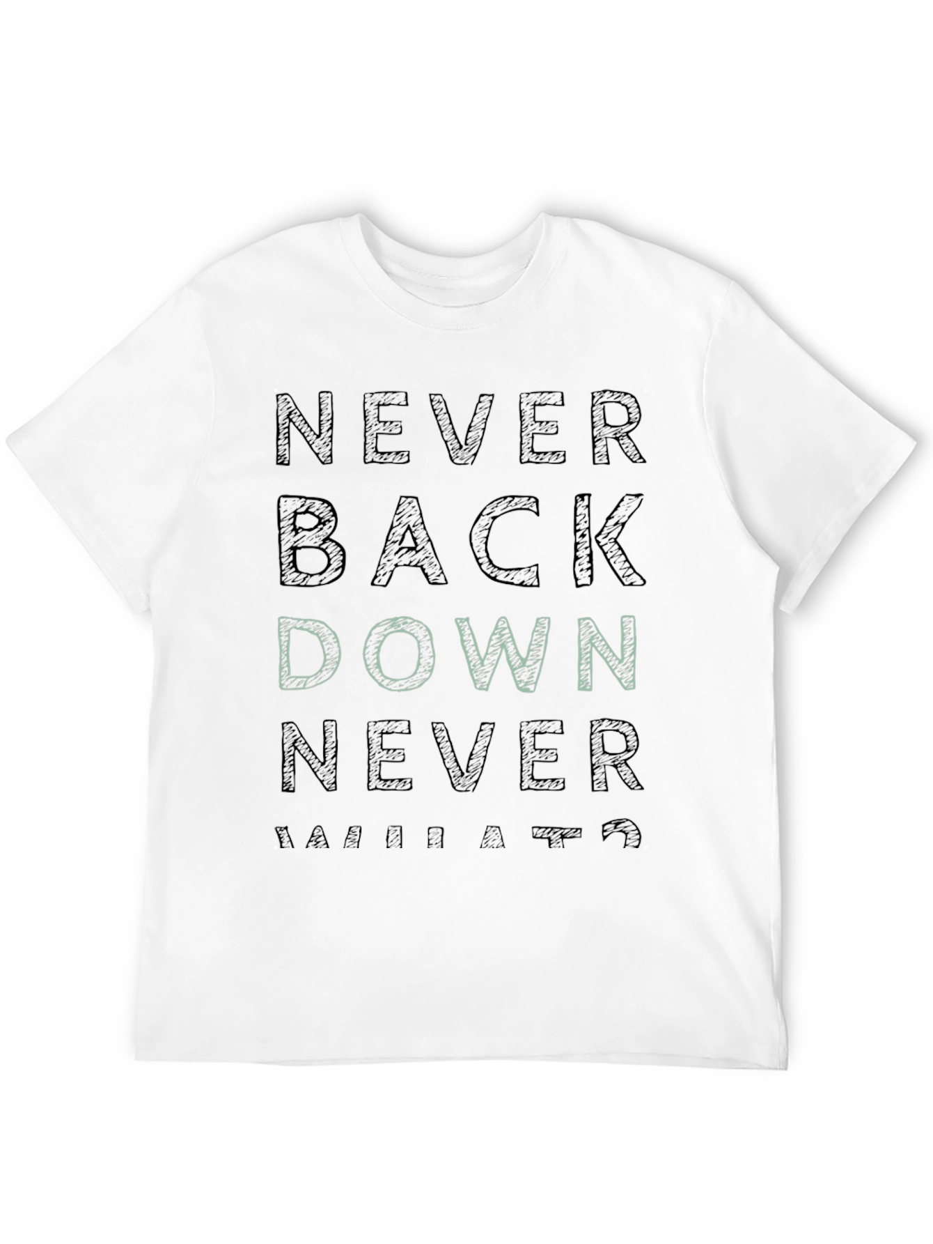 Never Back Down Graphic Tee
