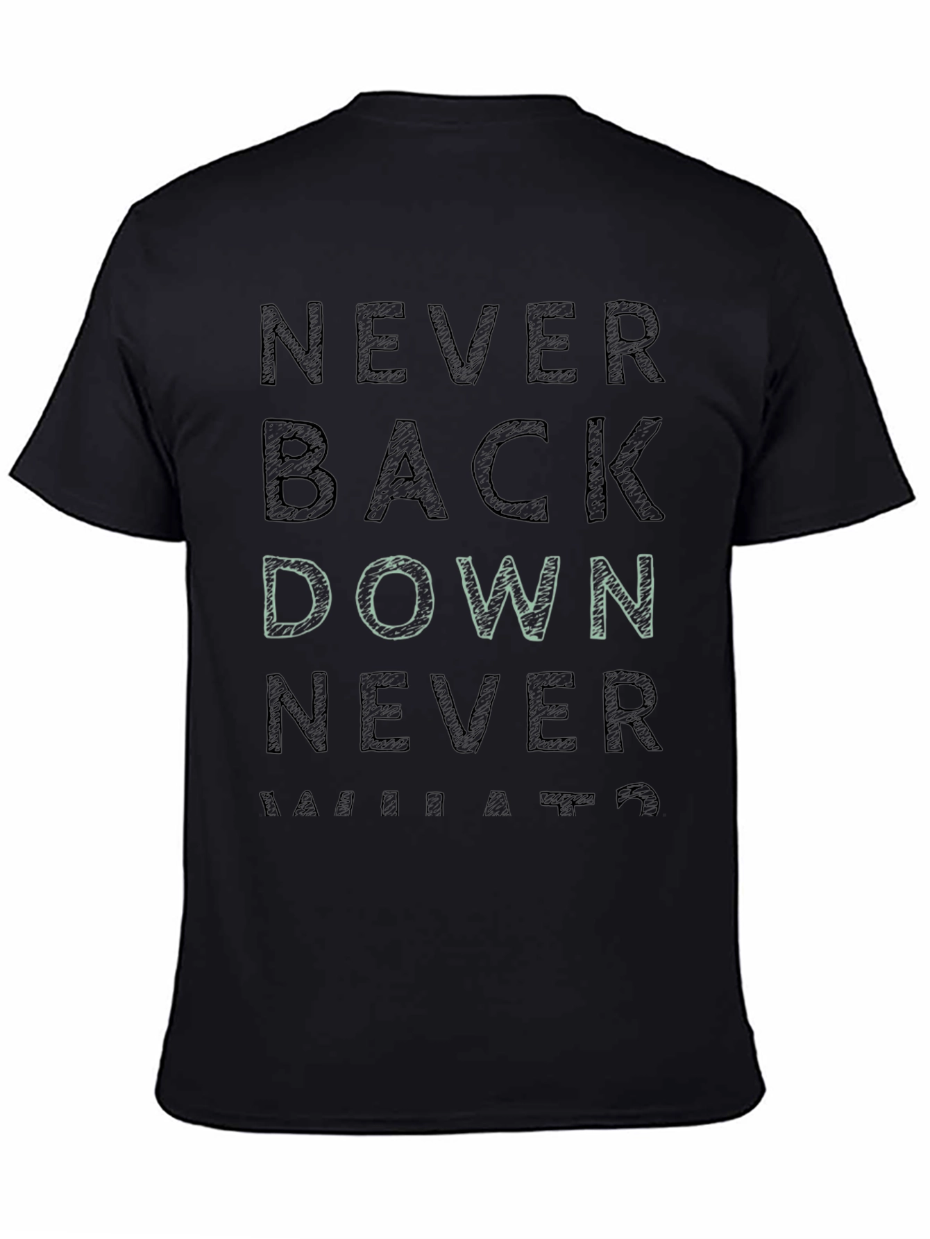 Never Back Down Graphic Tee
