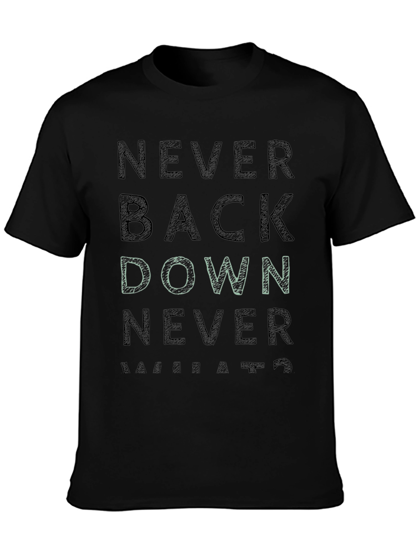 Never Back Down Graphic Tee