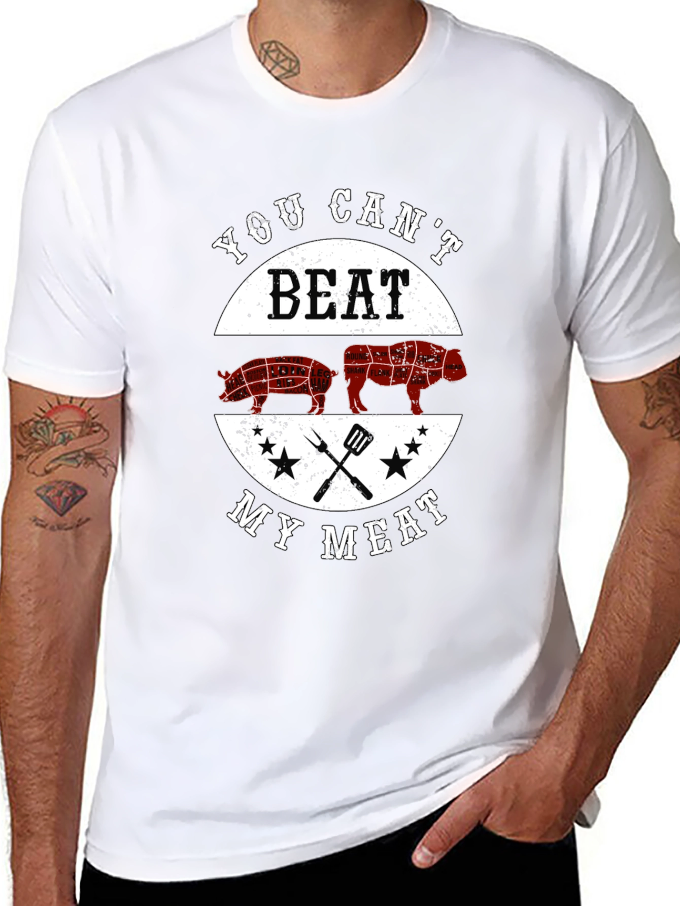 You Cant Beat My Meat Graphic T-Shirt