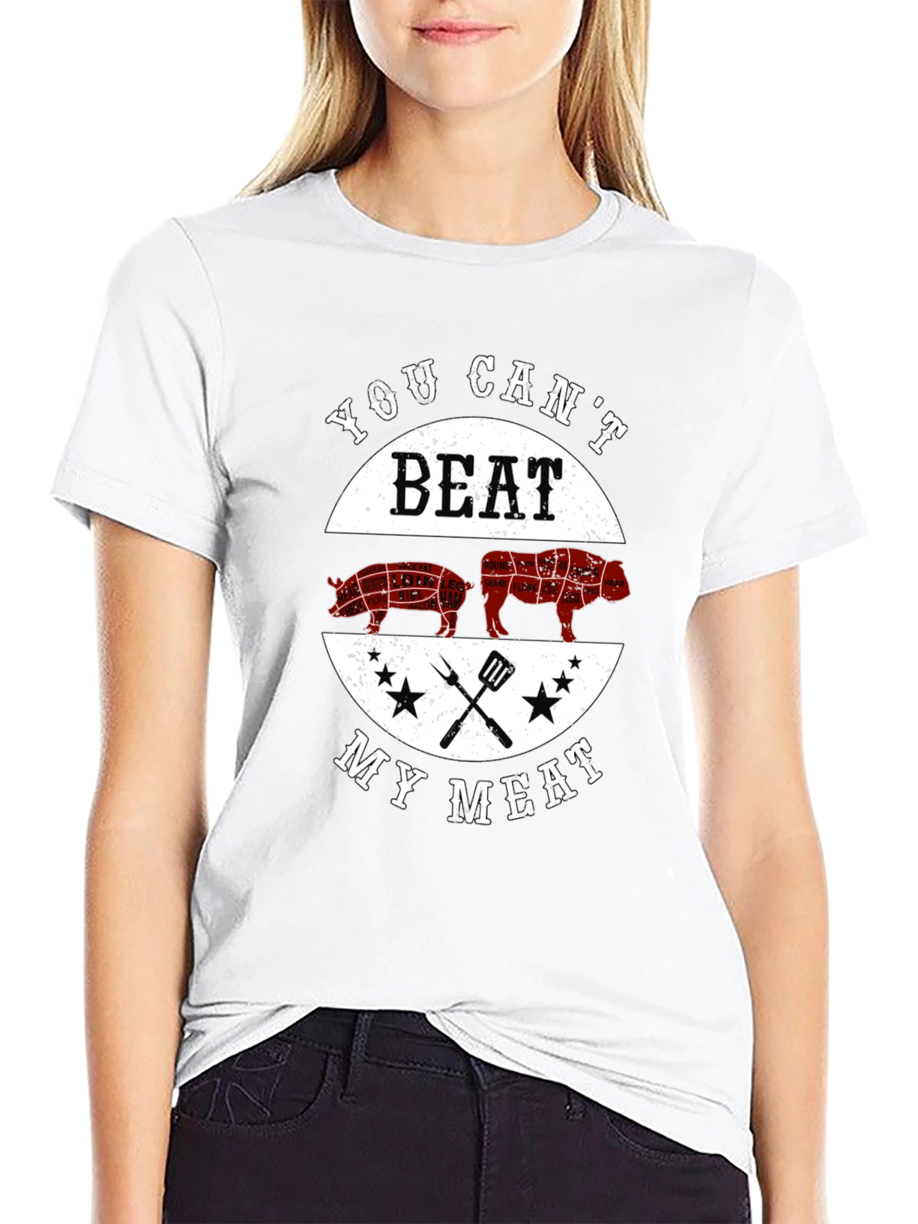 You Cant Beat My Meat Graphic T-Shirt