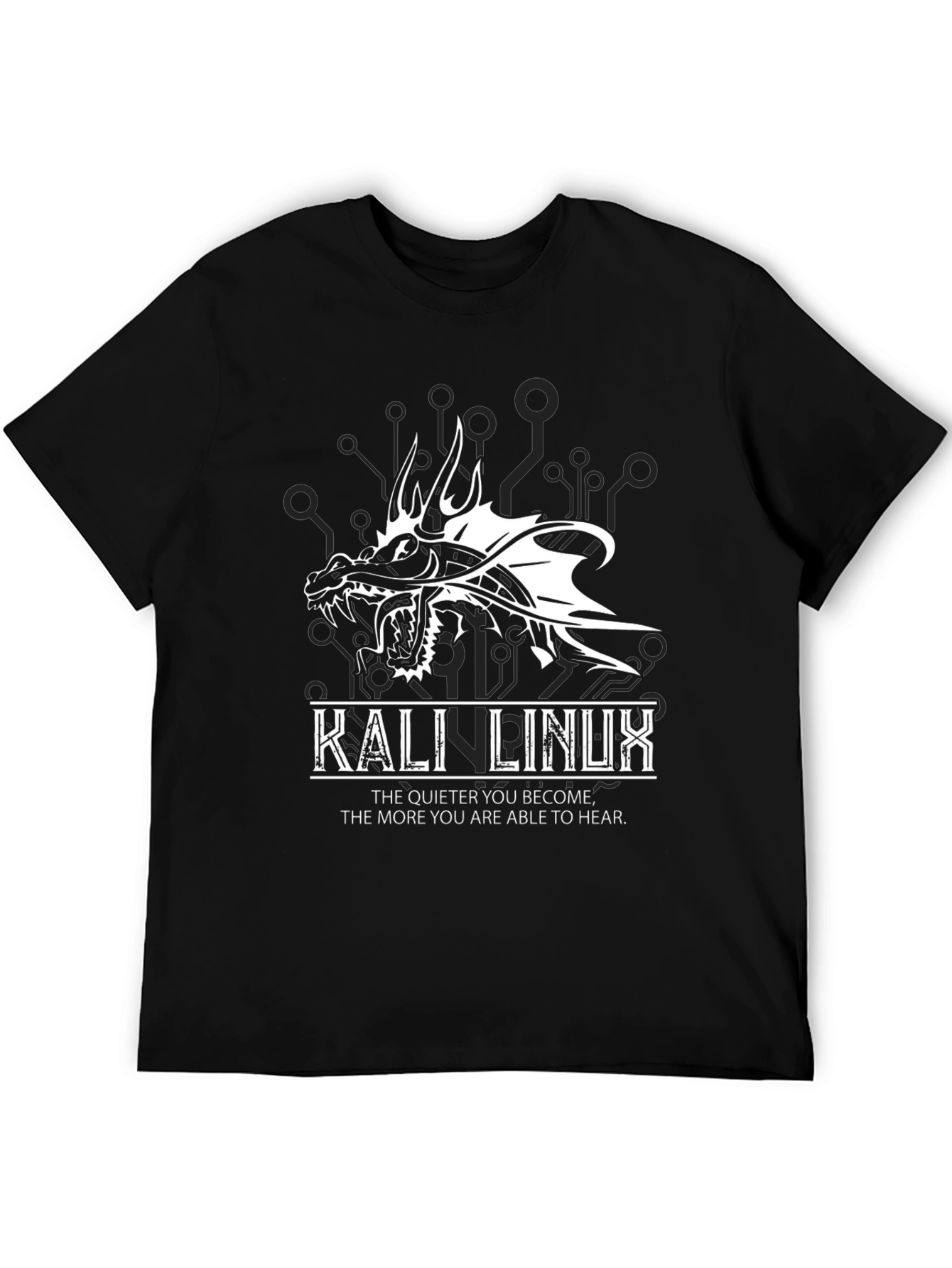 Kali Linux Dragon Graphic Black T-Shirt