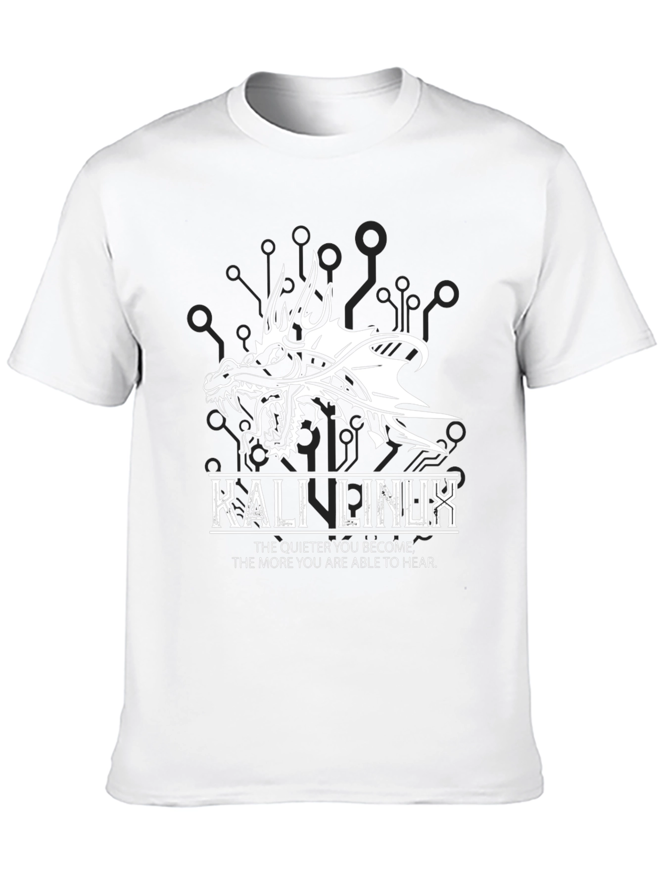 Kali Linux Dragon Graphic Black T-Shirt