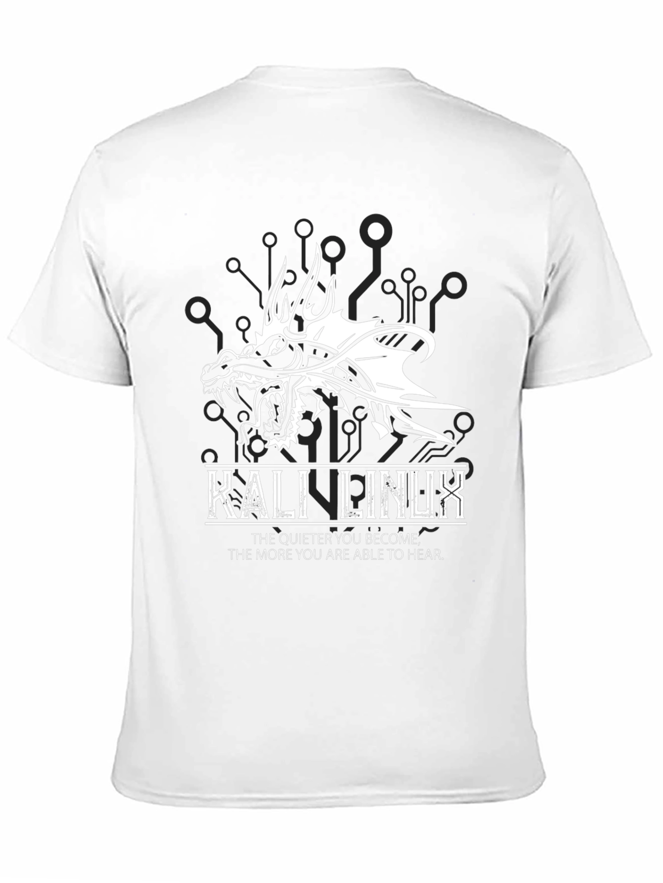Kali Linux Dragon Graphic Black T-Shirt