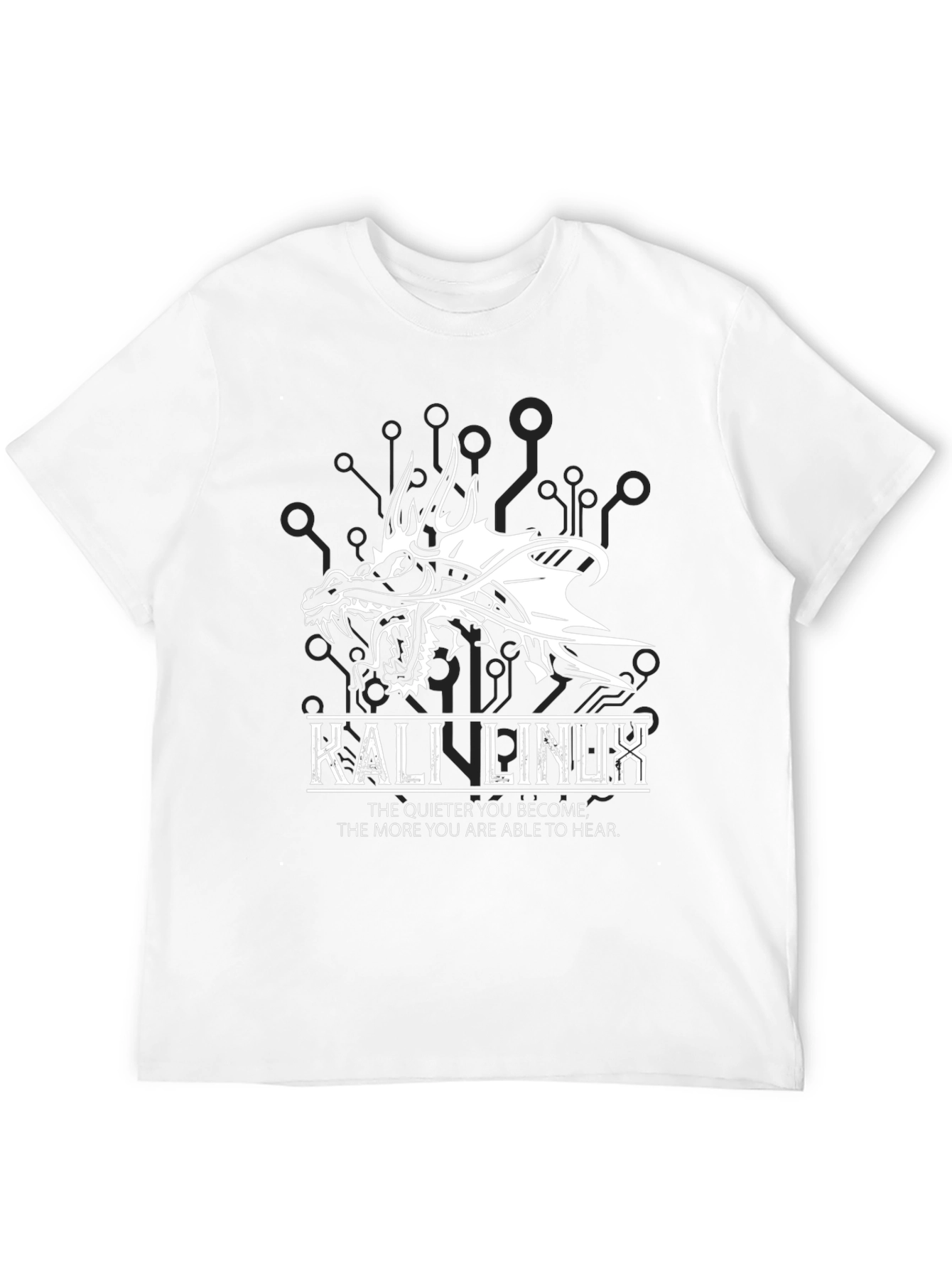 Kali Linux Dragon Graphic Black T-Shirt