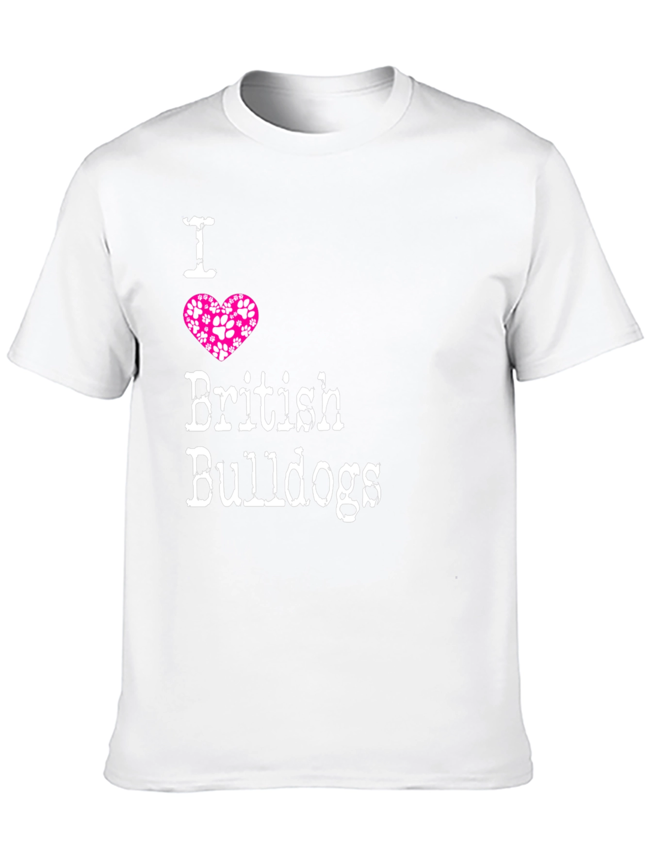 I Love British Bulldogs T-Shirt