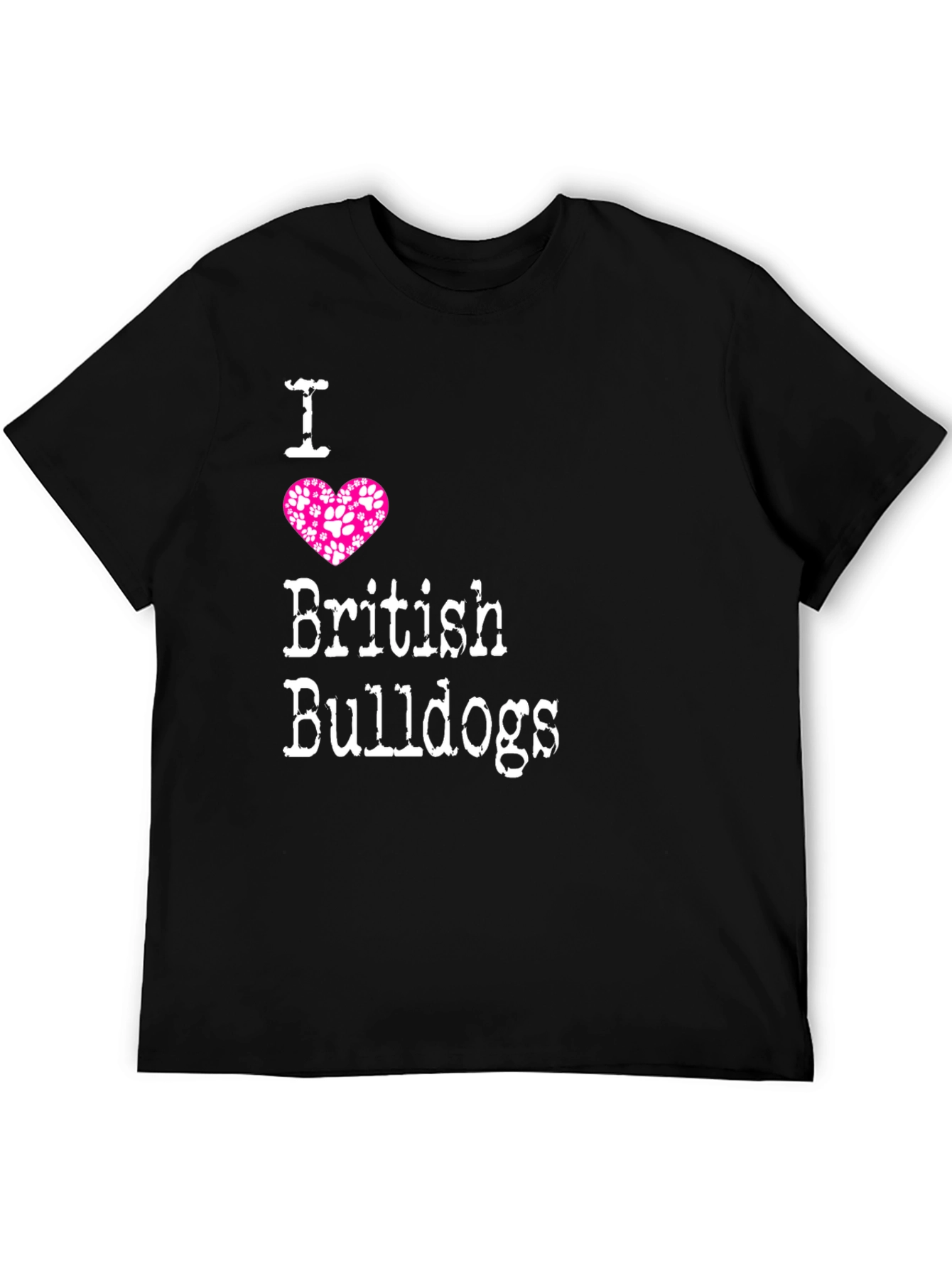 I Love British Bulldogs T-Shirt
