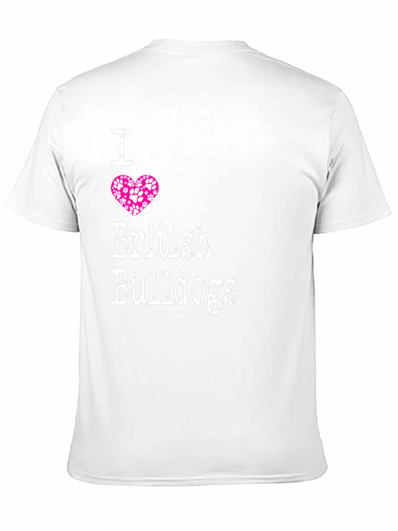 I Love British Bulldogs T-Shirt