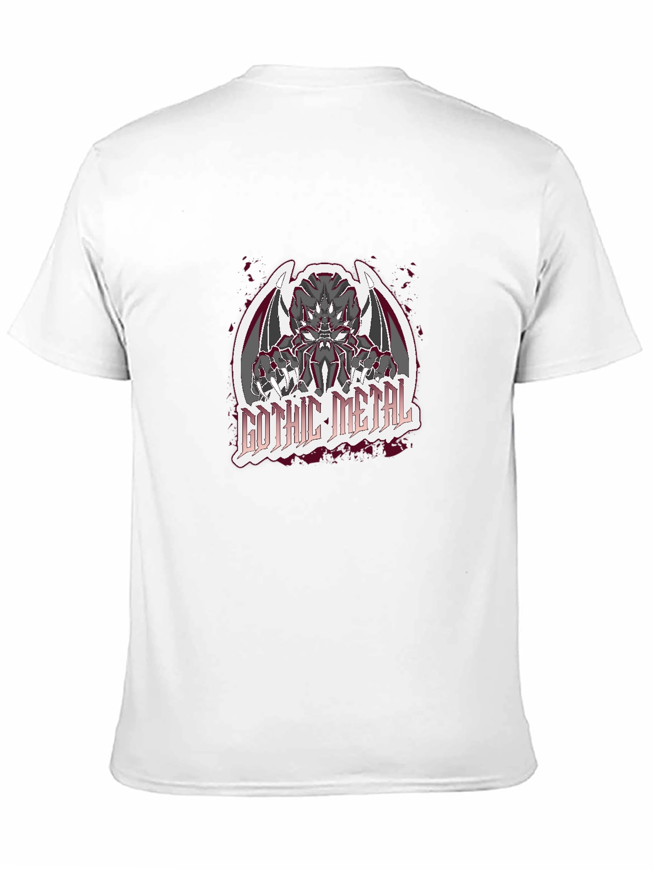 Gothic Metal Graphic Black T-Shirt
