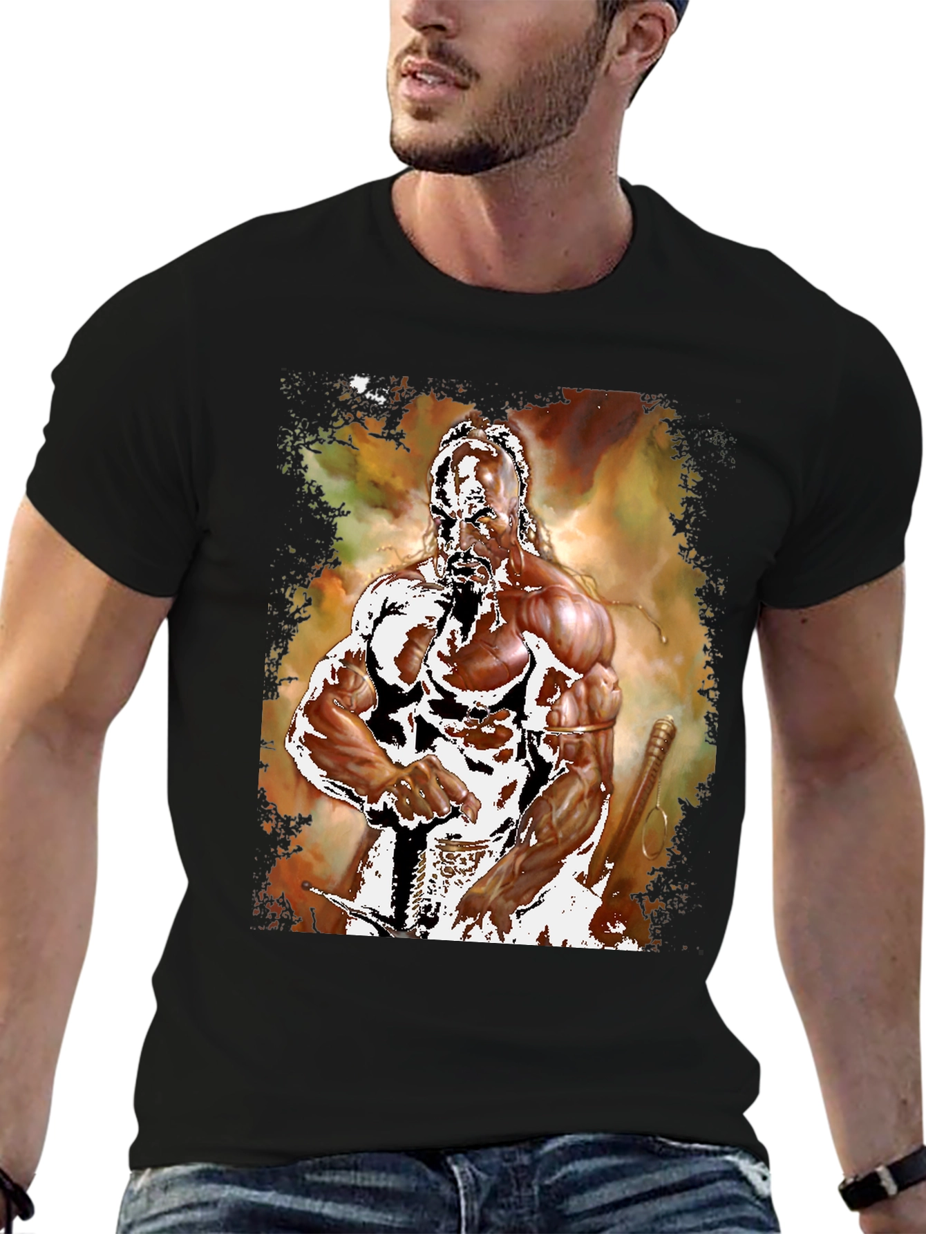 Warrior Graphic Tee - Black
