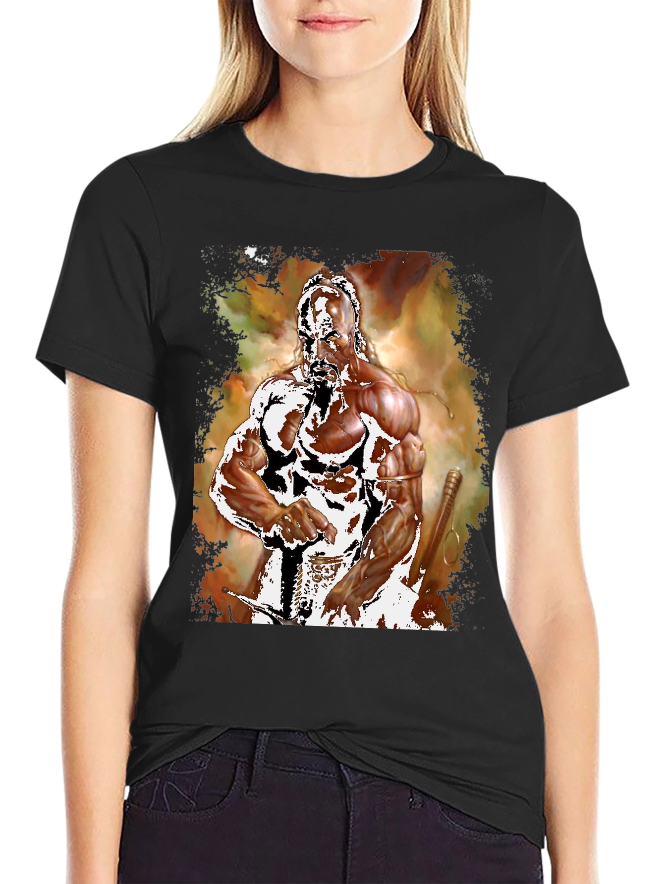 Warrior Graphic Tee - Black