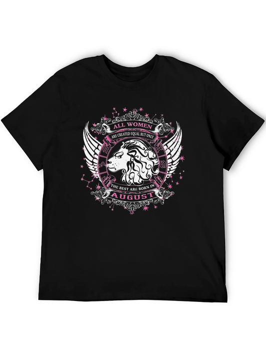 August Birthday T-Shirt - Lion Zodiac