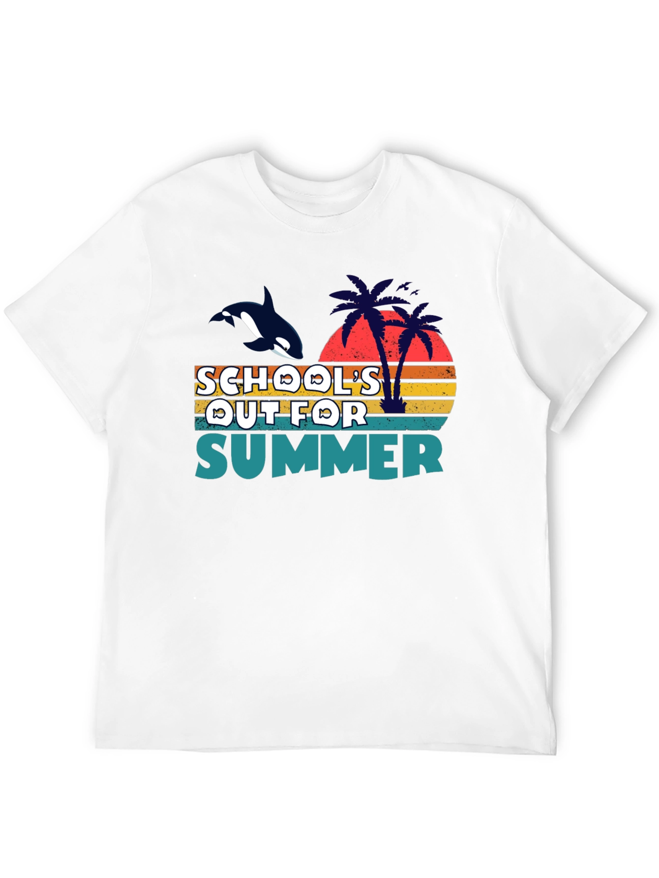 Schools Out for Summer Orca Graphic Tee