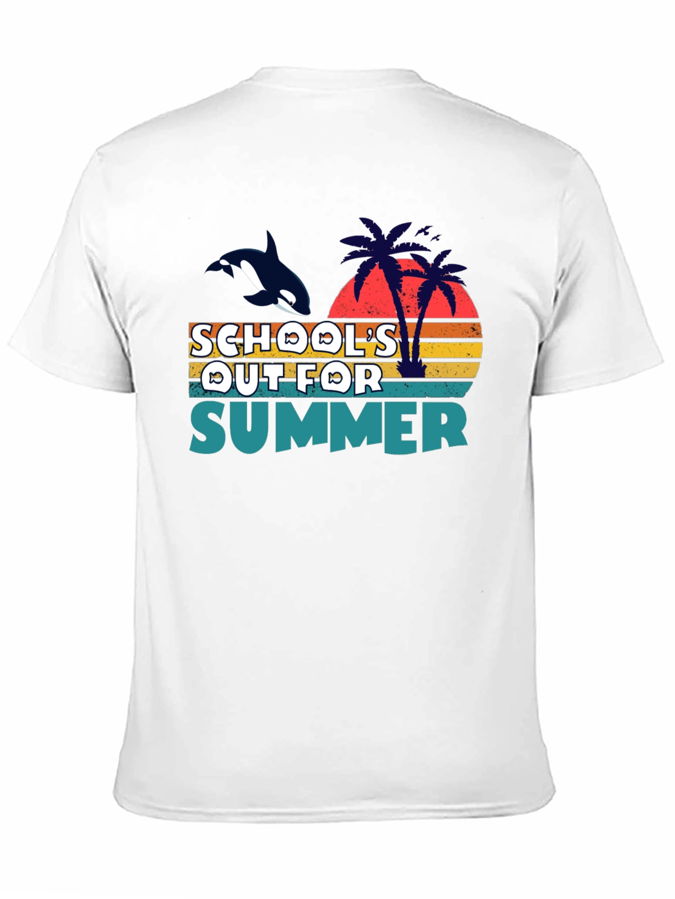 Schools Out for Summer Orca Graphic Tee