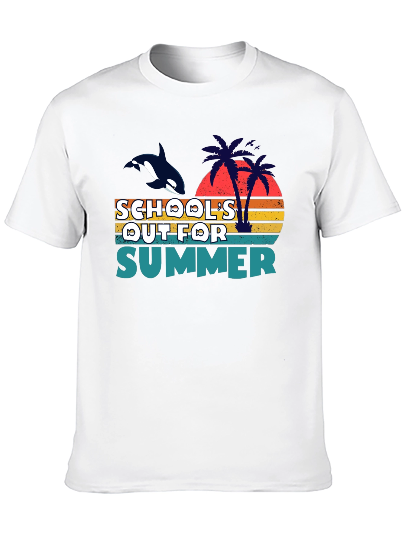 Schools Out for Summer Orca Graphic Tee