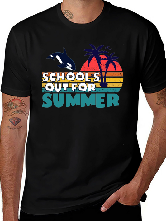 Schools Out for Summer Orca Graphic Tee