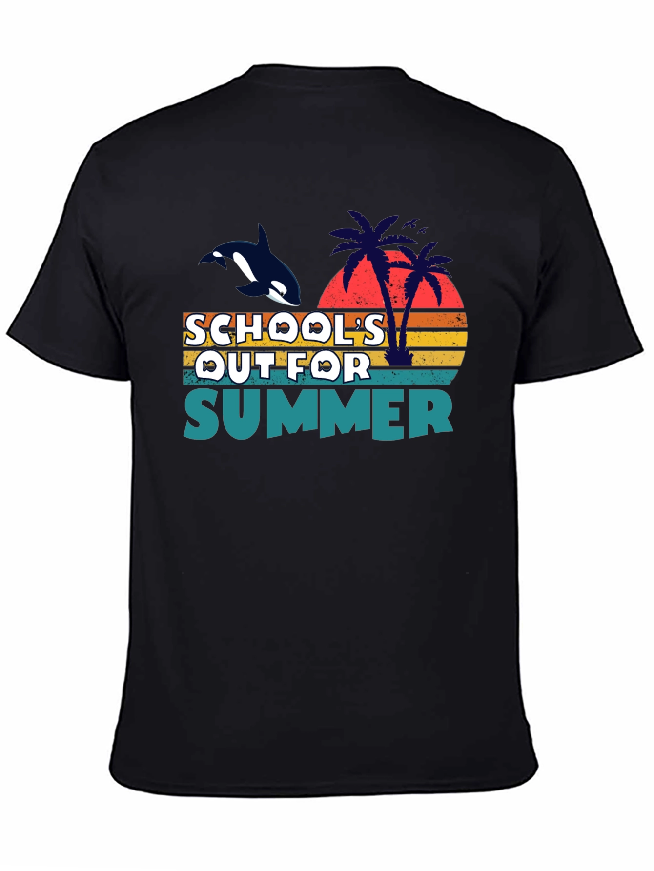 Schools Out for Summer Orca Graphic Tee