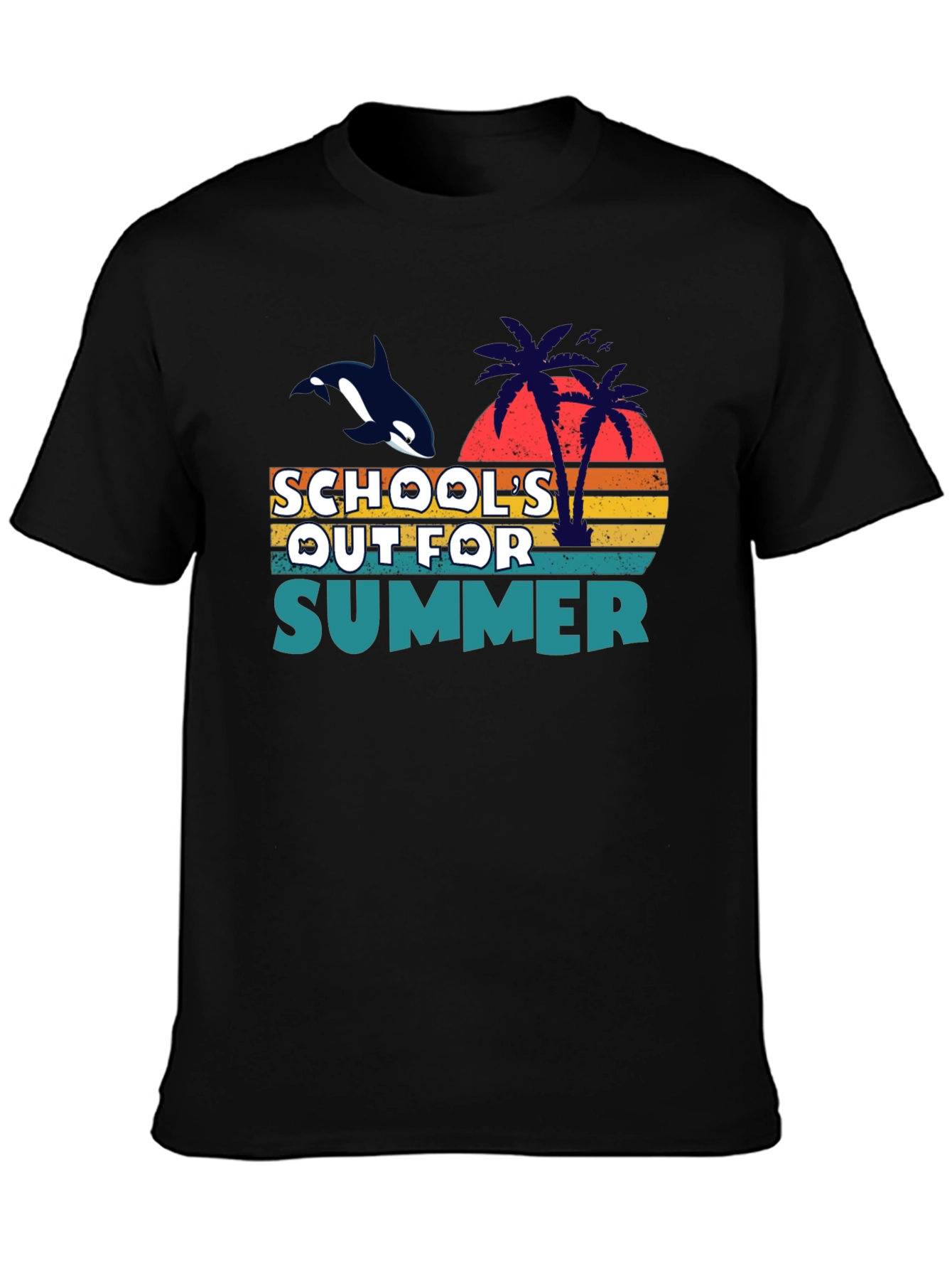 Schools Out for Summer Orca Graphic Tee