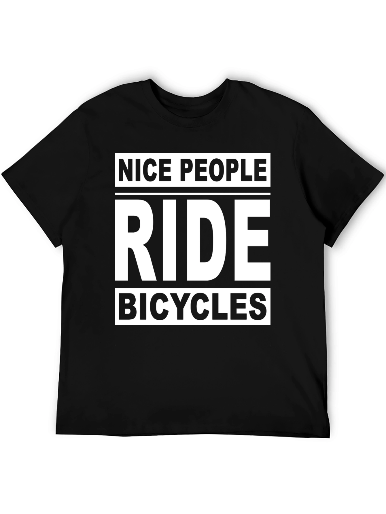 Nice People Ride Bicycles Graphic T-Shirt