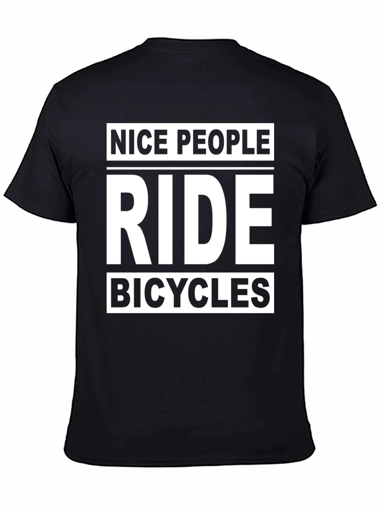 Nice People Ride Bicycles Graphic T-Shirt