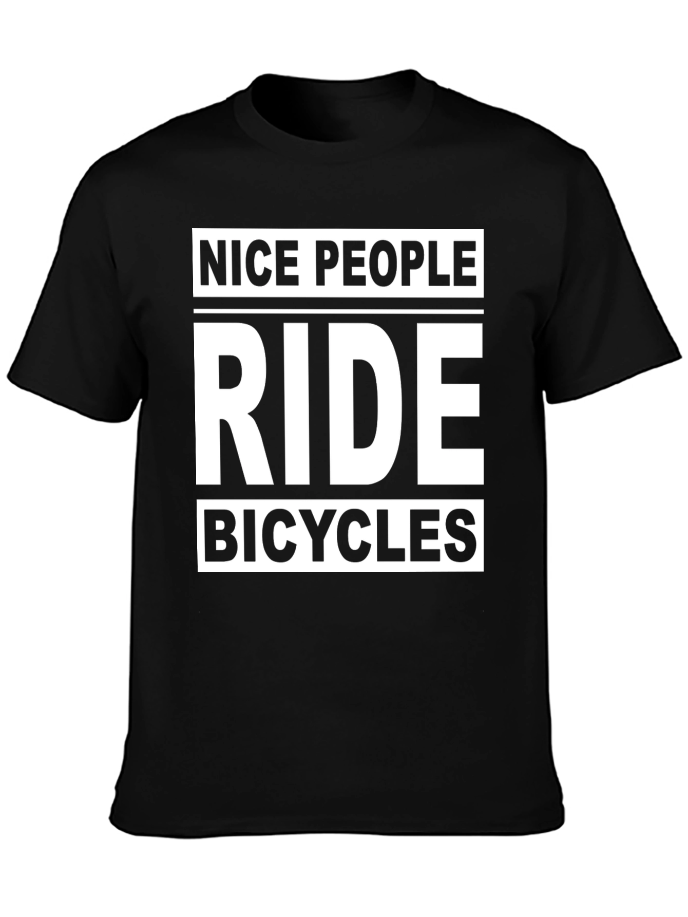 Nice People Ride Bicycles Graphic T-Shirt