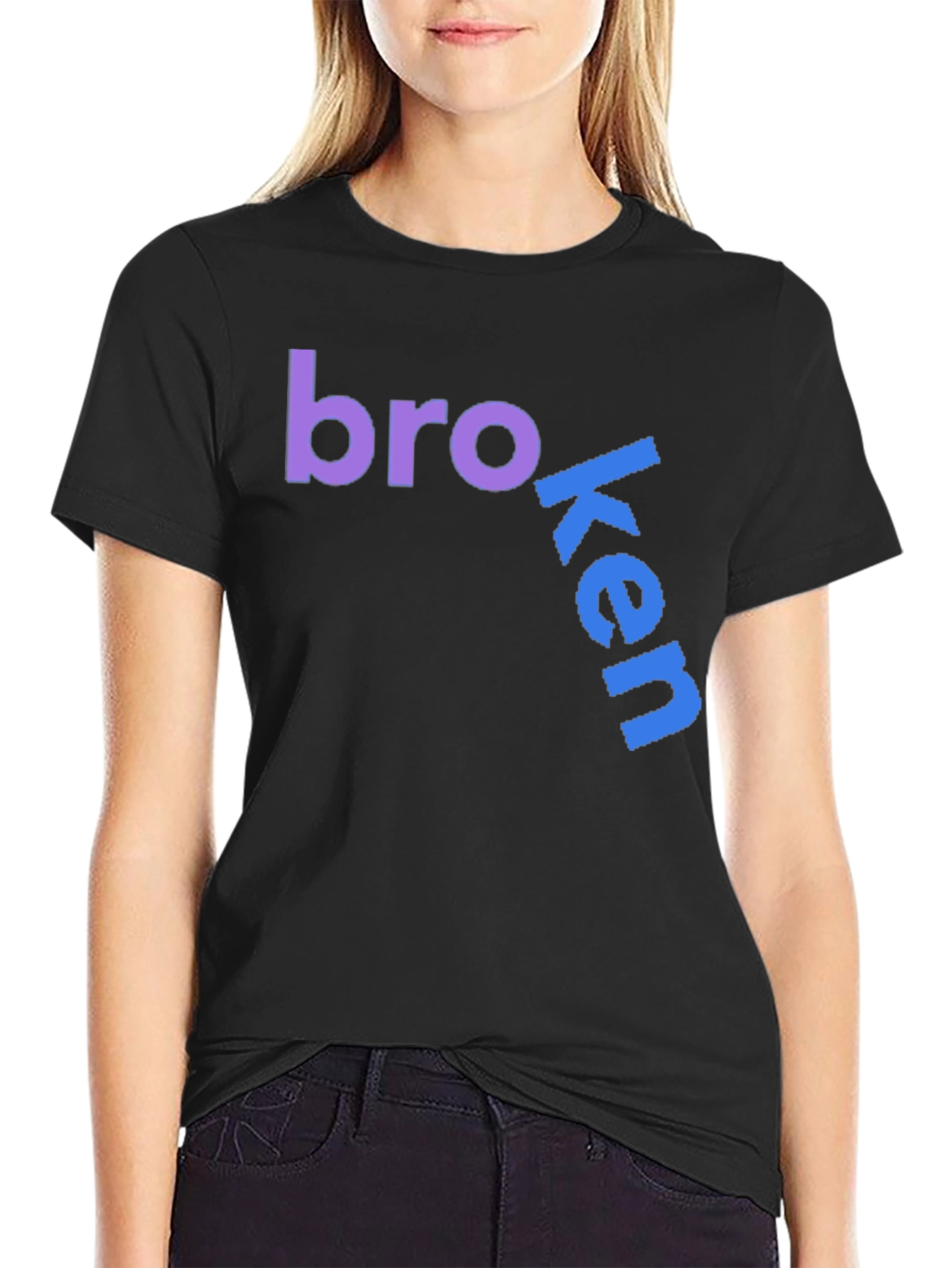 Broken Bro Graphic Tee - Comfy Cotton Blend