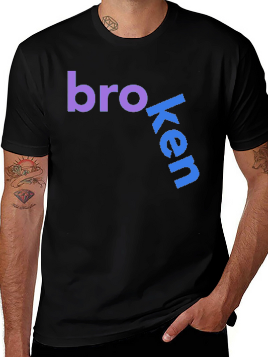 Broken Bro Graphic Tee - Comfy Cotton Blend