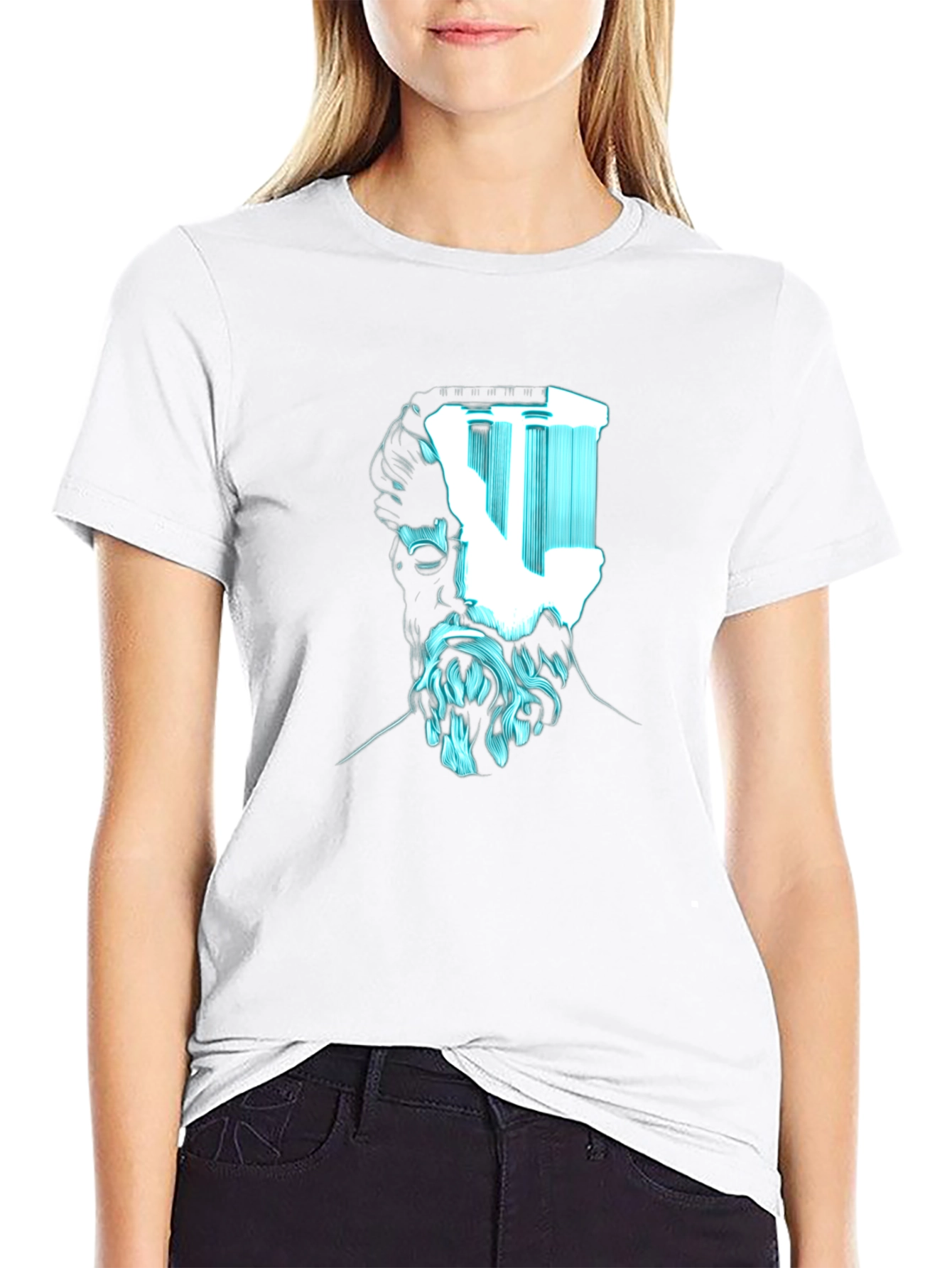 Modern Philosopher Graphic Tee - Black