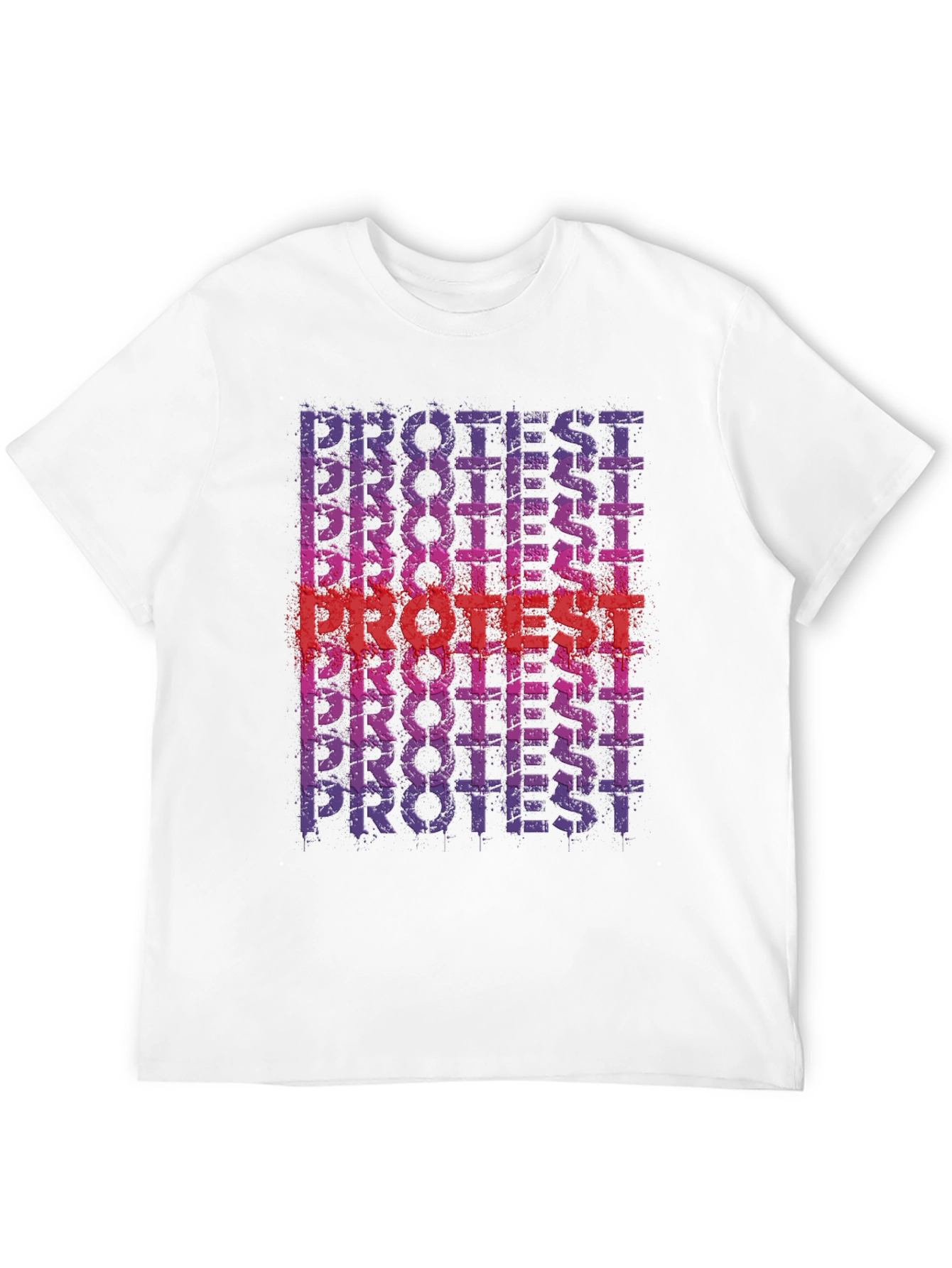 Protest Graphic Print Black Crew Neck T-Shirt