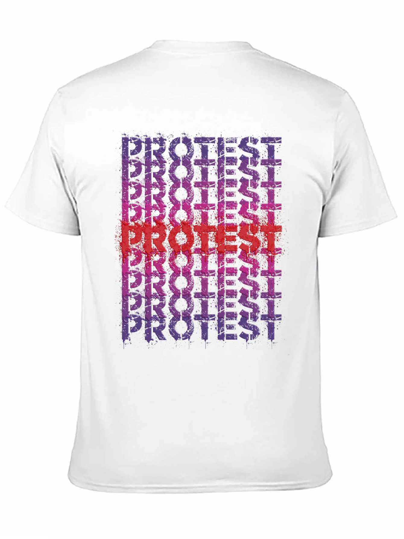 Protest Graphic Print Black Crew Neck T-Shirt