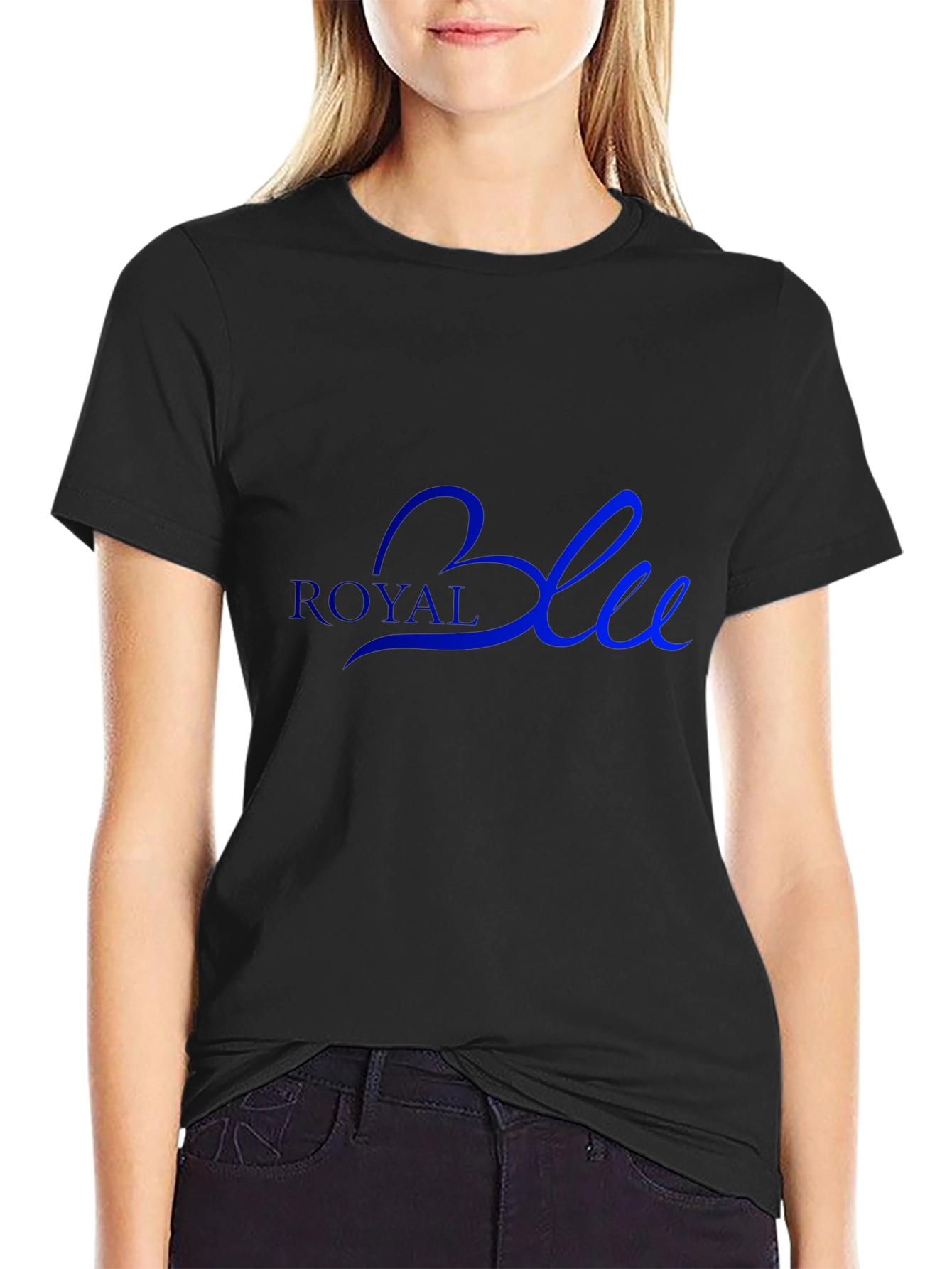 Royal Blue Graphic Tee - Stylish Mens T-Shirt
